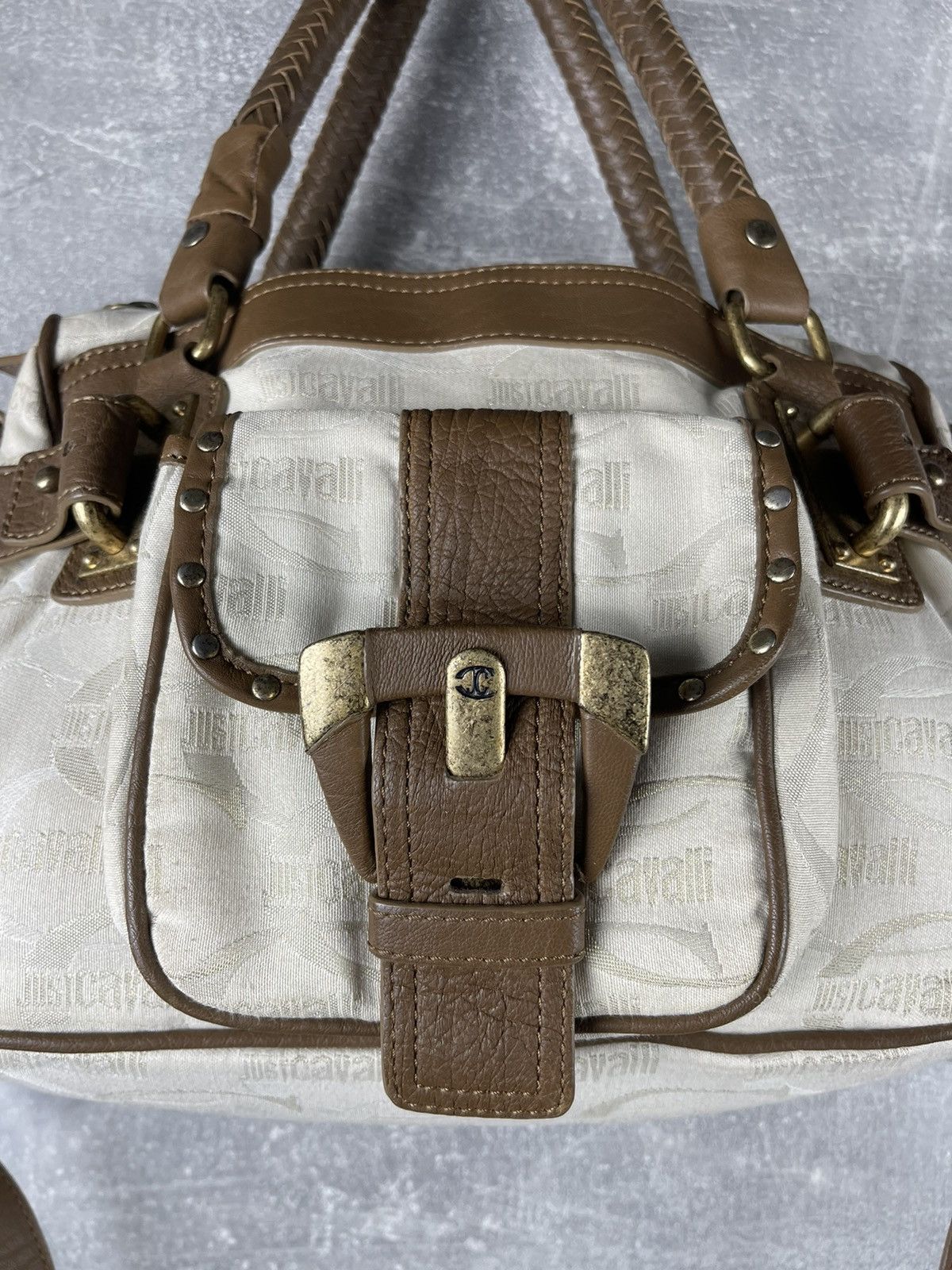 Just Cavalli Roberto Cavalli Just Cavalli Vintage Y2K Tote Crossbody Bag Size ONE SIZE - 4 Thumbnail