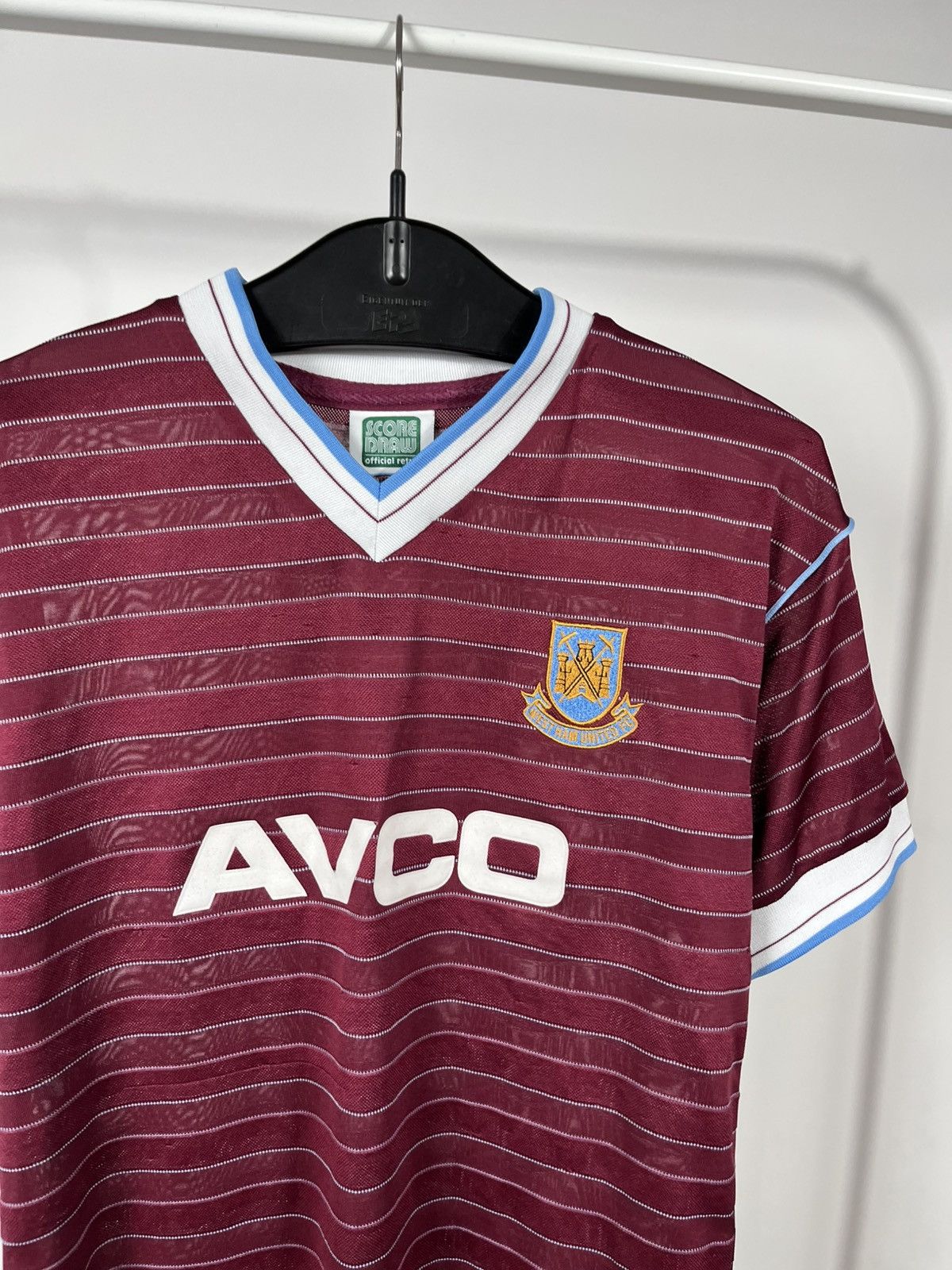 Other Score Draw West Ham United Retro AVCO Home Shirt Size S Size US S / EU 44-46 / 1 - 3 Thumbnail