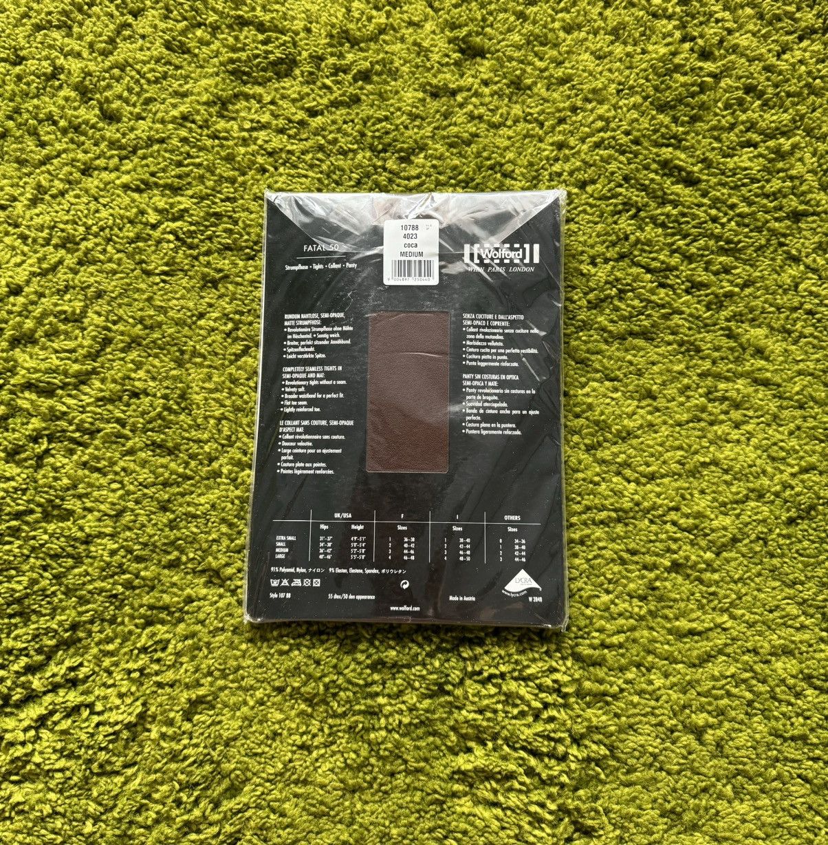 Designer × Wolford Wolford NWT avant garde tights coco brown Size ONE SIZE - 3 Thumbnail