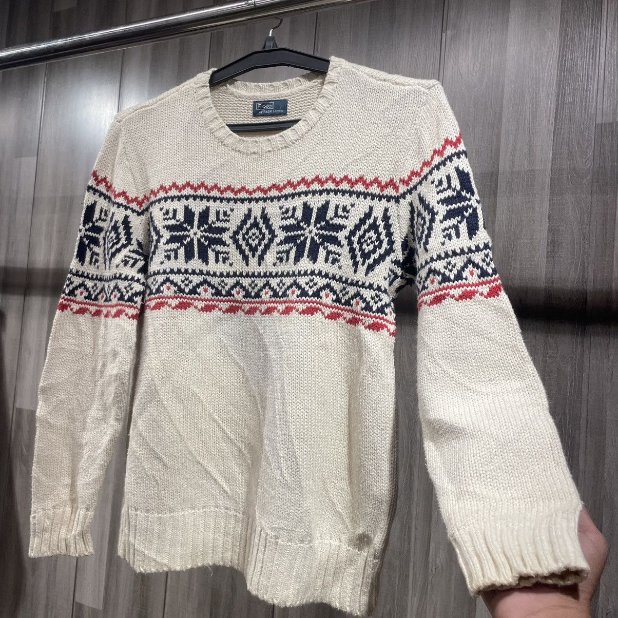 Polo Ralph Lauren Polo Ralph Lauren Cream Nordic Knit Sweater Size US M / EU 48-50 / 2 - 5 Thumbnail