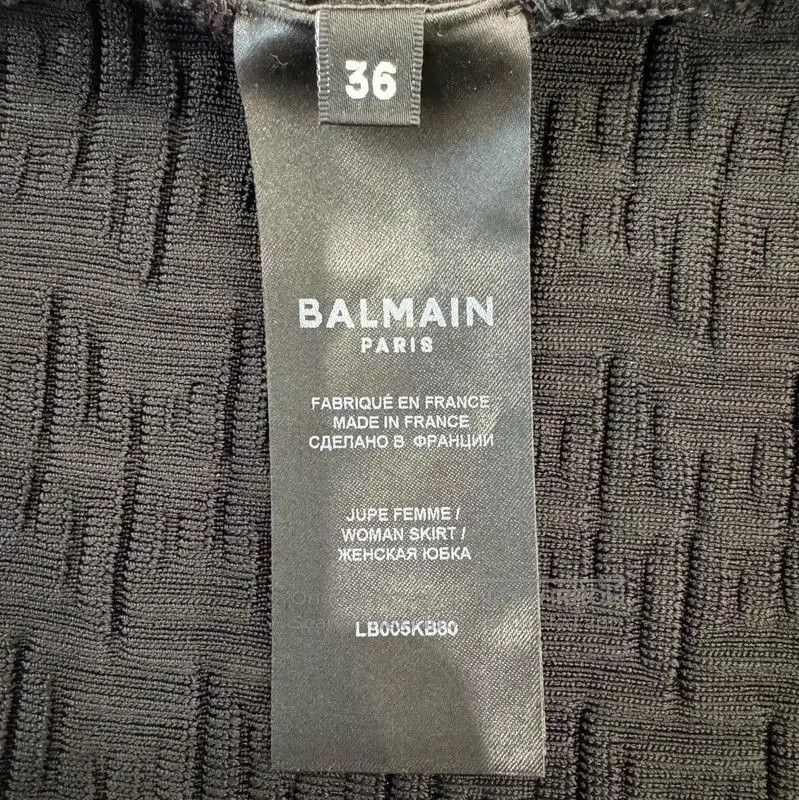 Balmain Balmain Women's Black Cotton Skirt . Size 23" - 7 Thumbnail