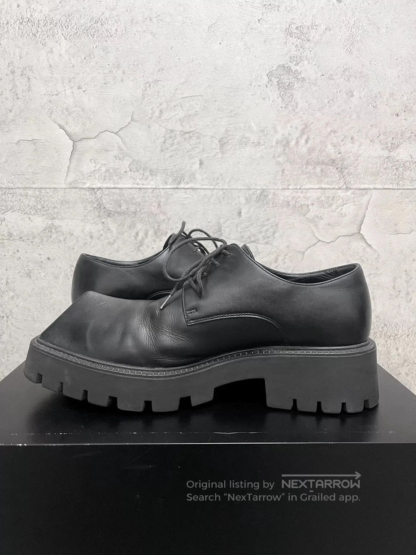 Balenciaga Balenciaga Men's Black Leather Derby Boots 41. Size US 8 / EU 41 - 5 Thumbnail