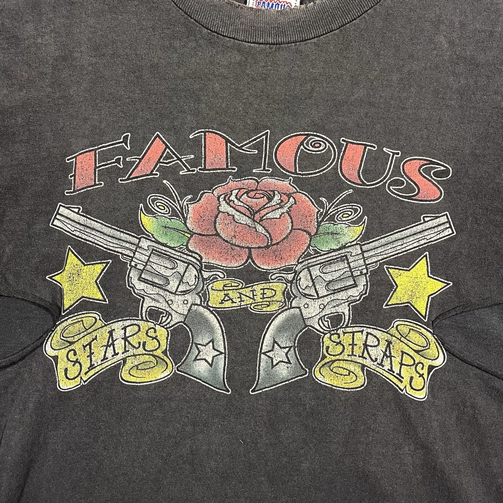 Barker VINTAGE Famous Stars & Straps Skate Shirt L Mens Black 90s Y2K Travis Barker Blink-182 Skateboard Size US L / EU 52-54 / 3 - 2 Thumbnail
