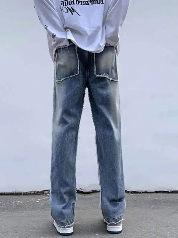VIBE Pants wide legs retro stitched edges punk american style Size US 30 / EU 46 - 4 Thumbnail