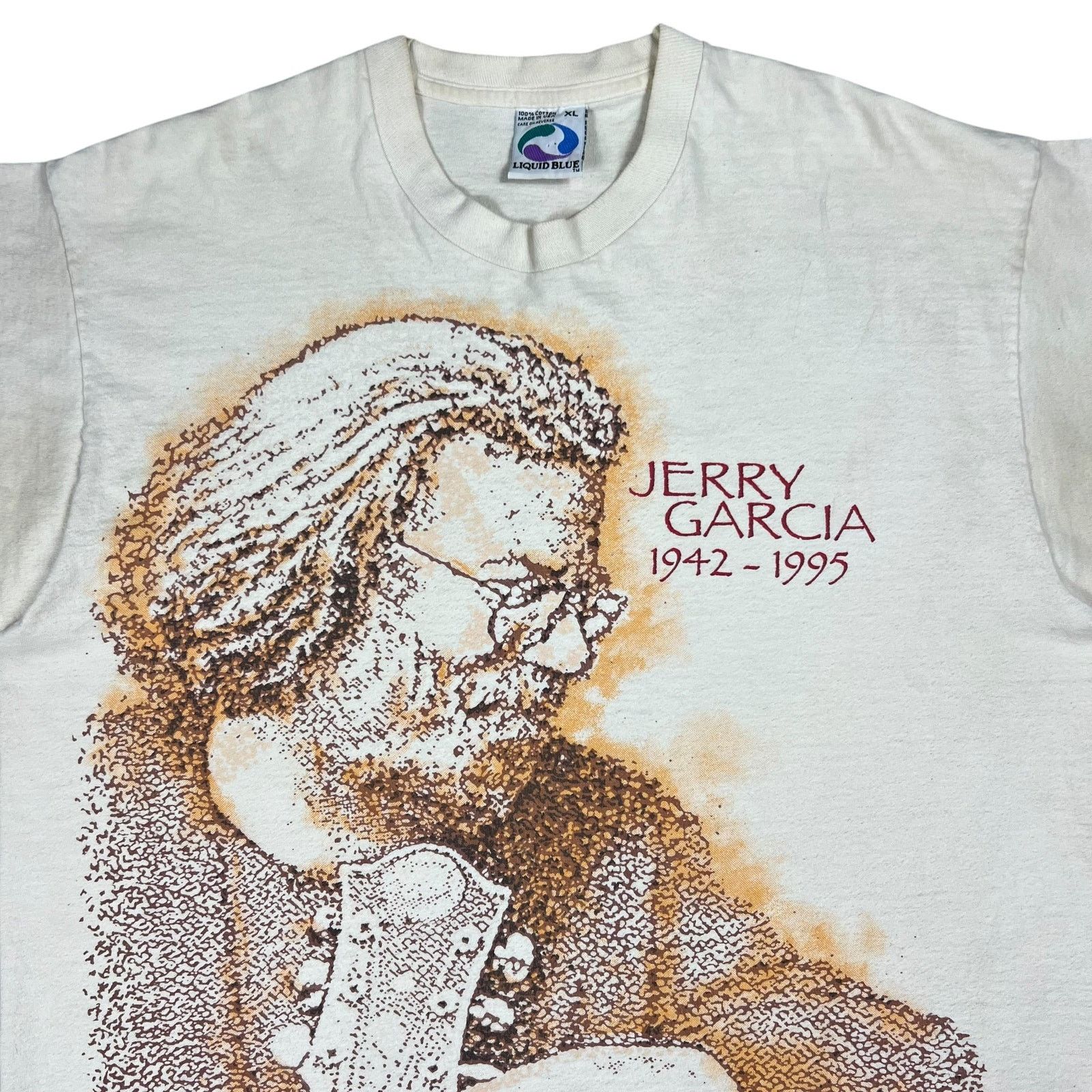 Band Tees × Grateful Dead × Vintage 1995 Liquid Blue Jerry Garcia Grateful Dead AOP band tee Size US XL / EU 56 / 4 - 2 Thumbnail