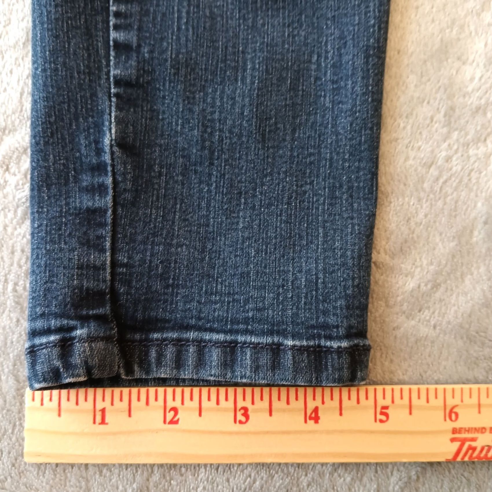 Vintage Democracy Absolution Skinny Jeans Womens Size 14 Blue Dark Wash Stretch 34x28 Jeans Women 5-Pocket Denim Size 36" / US 14 / IT 50 - 6 Thumbnail