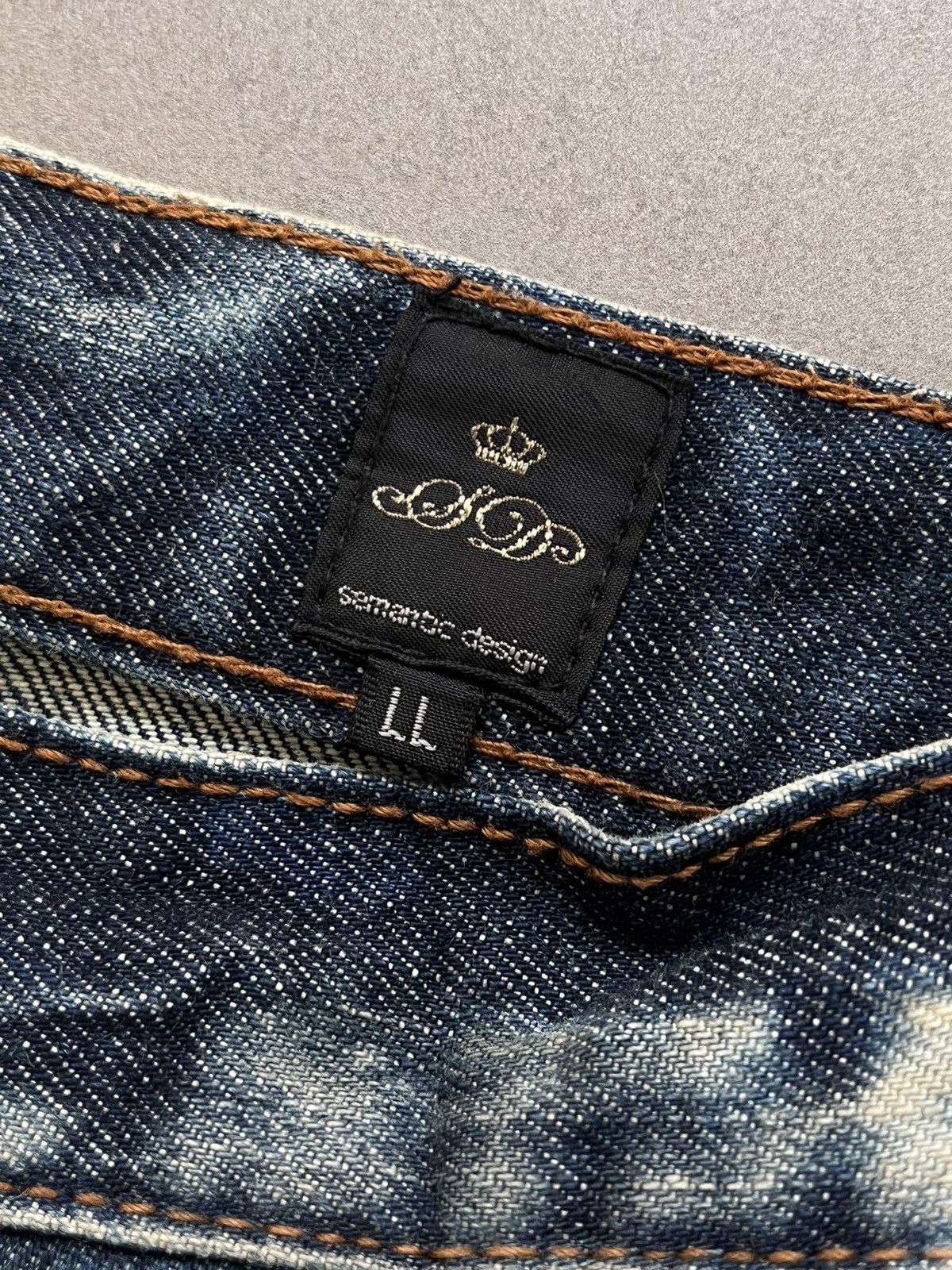 If Six Was Nine SEMANTIC DESIGN JAPANESE DENIM FADED WASHED JEANS Size US 32 / EU 48 - 8 Thumbnail