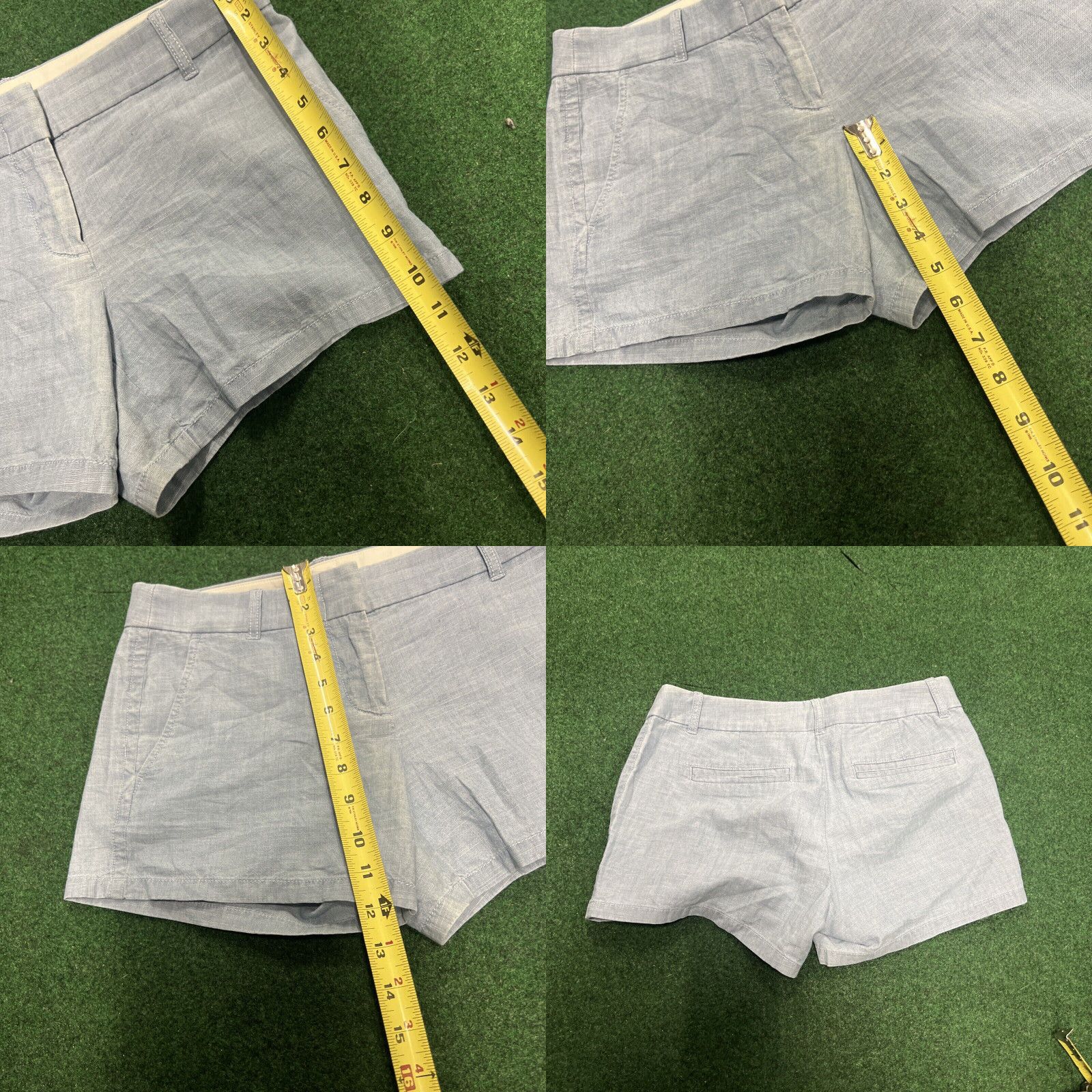 J.Crew J Crew Shorts Womens 2 Blue Chino Casual Zip Fly 3 Inch Inseam Summer Size 26" / US 2 / IT 38 - 8 Thumbnail