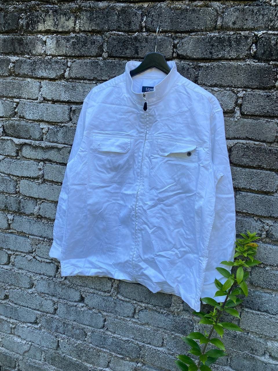 Renoma Up Renoma Off White Zipper Shirt Jersey Size US L / EU 52-54 / 3 - 2 Thumbnail
