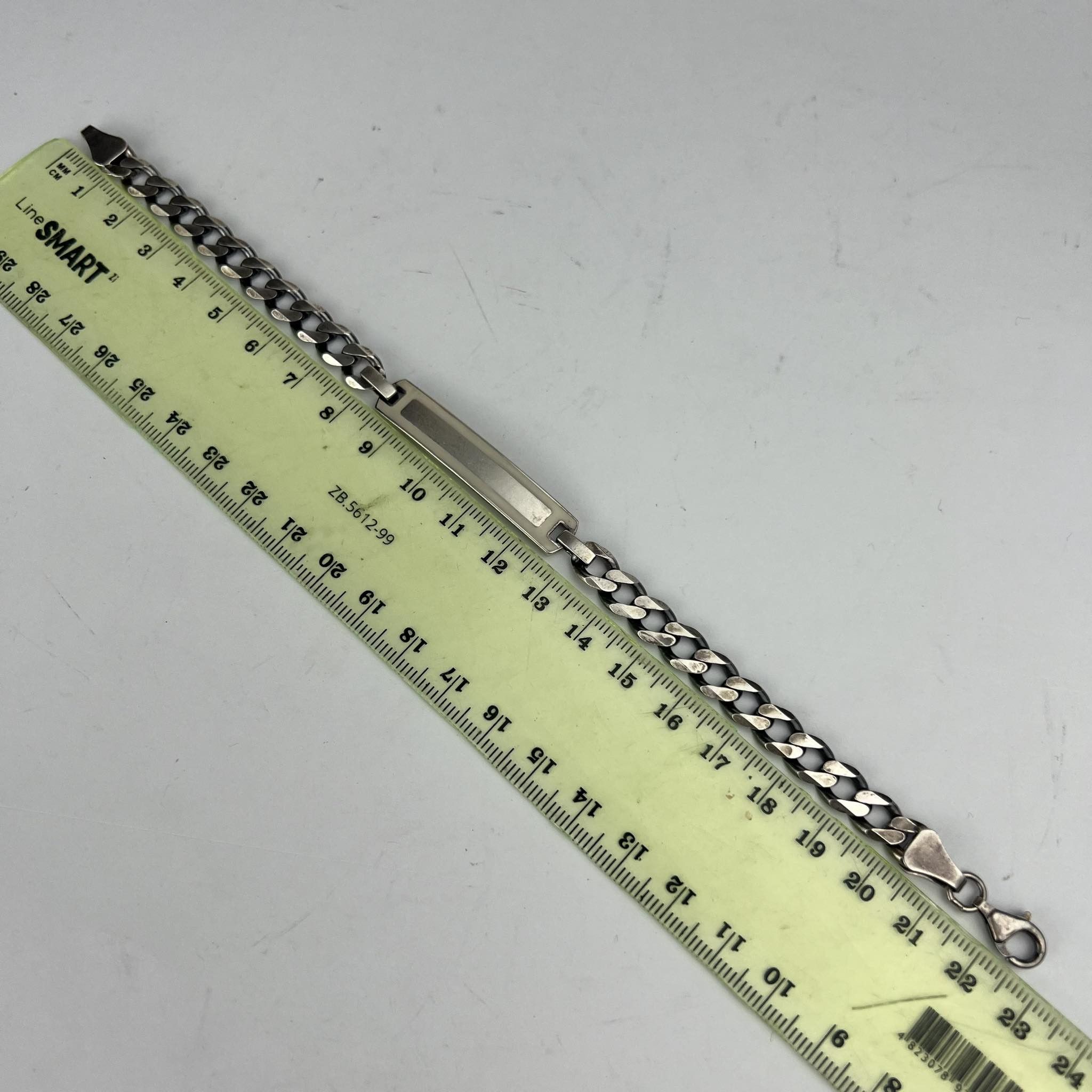 Vintage Vintage Sterling Silver 925 Chain Bracelet Marked 19 gr Size ONE SIZE - 6 Thumbnail