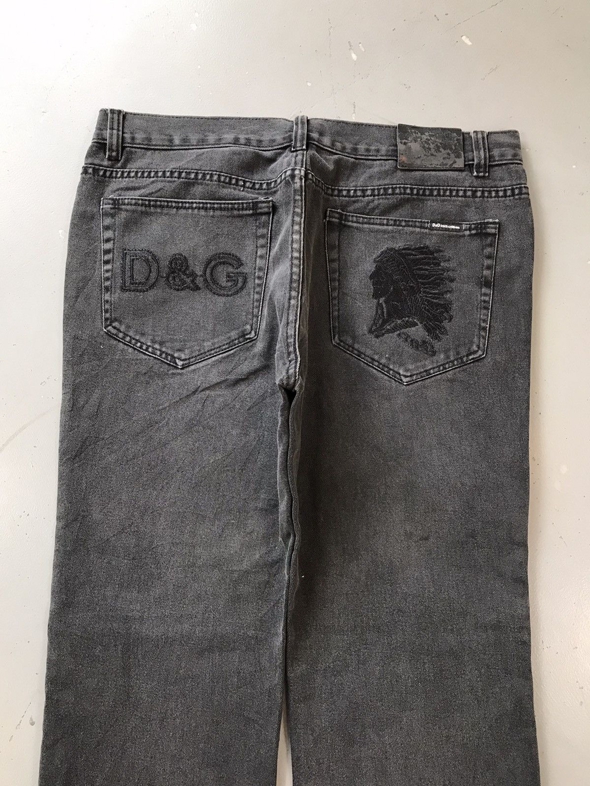 Vintage Vintage D&G embroidered baggy denim Size US 38 / EU 54 - 10 Thumbnail