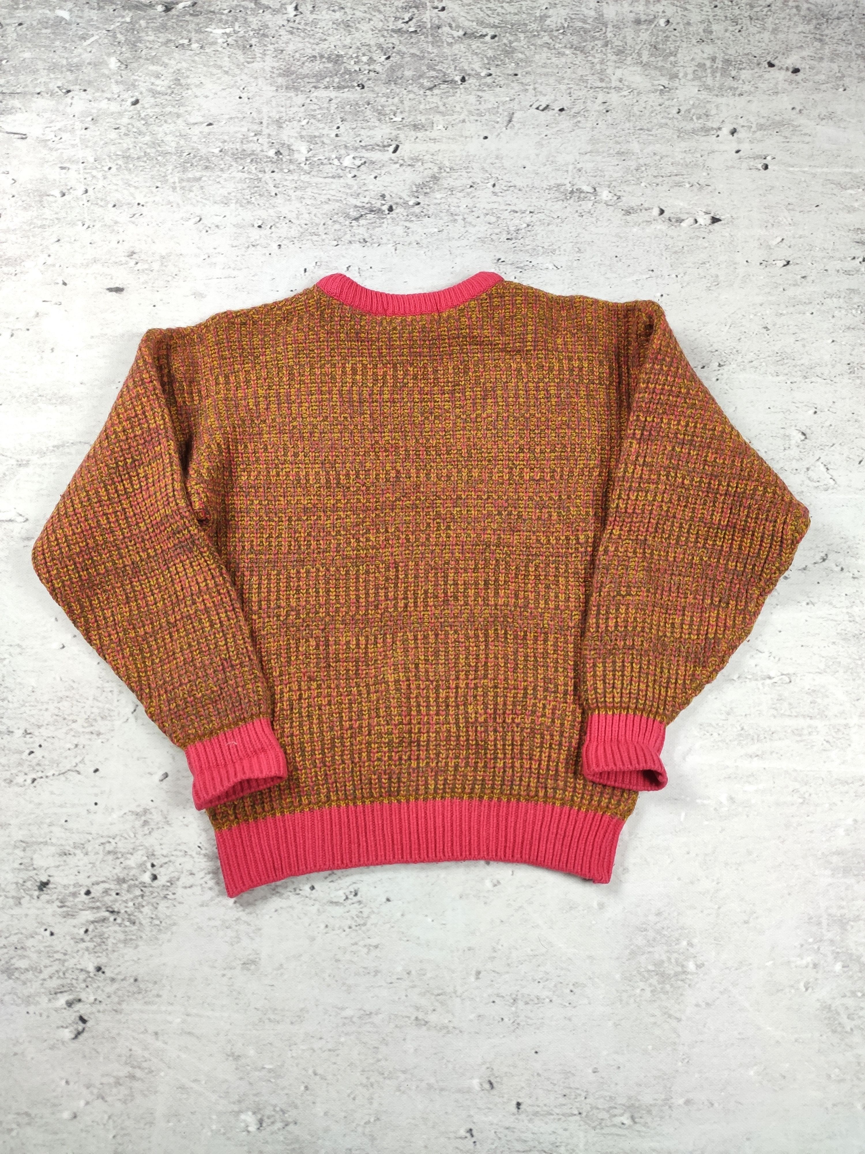 Handmade × Vintage Vintage handmade multicolour wool sweater women hippie Size L / US 10 / IT 46 - 7 Thumbnail