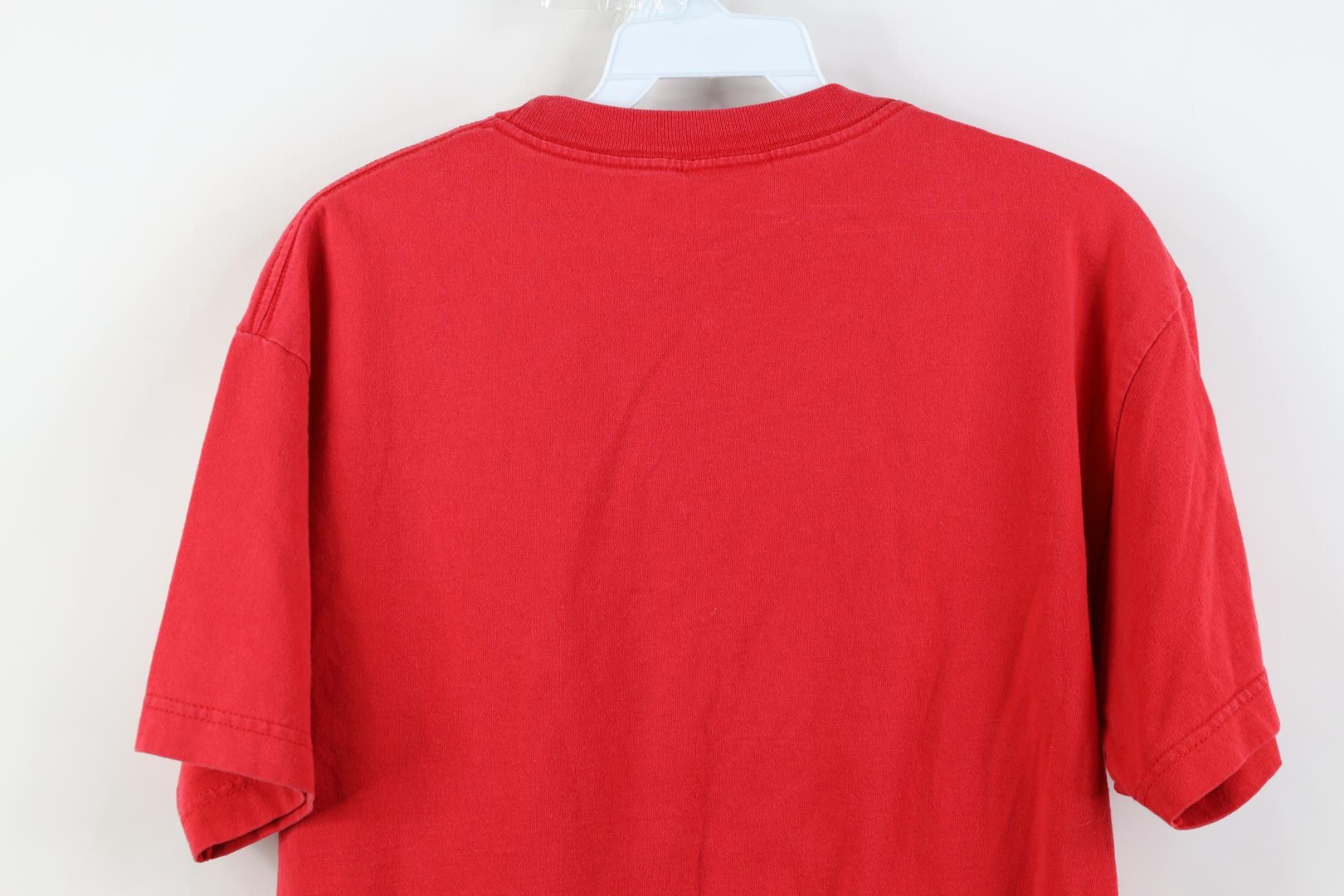 Vintage Vintage 90s Y2K Freedom Flag Tradition T-Shirt Red Cotton Size US M / EU 48-50 / 2 - 11 Thumbnail