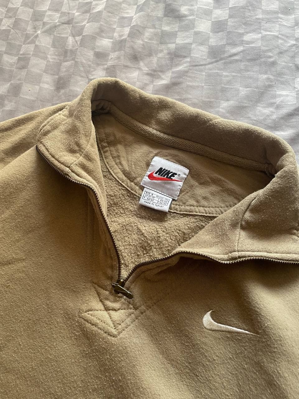 Nike Vintage Nike 1\4 Zip Small Logo Heavy Cotton Sweatshirt Size US S / EU 44-46 / 1 - 4 Thumbnail