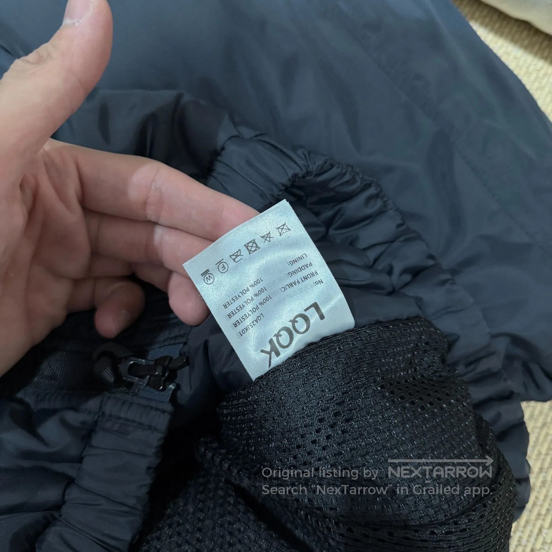 LQQK Studio Lightweight Nylon Jacket with Diagonal Zip. Size US S / EU 44-46 / 1 - 6 Thumbnail