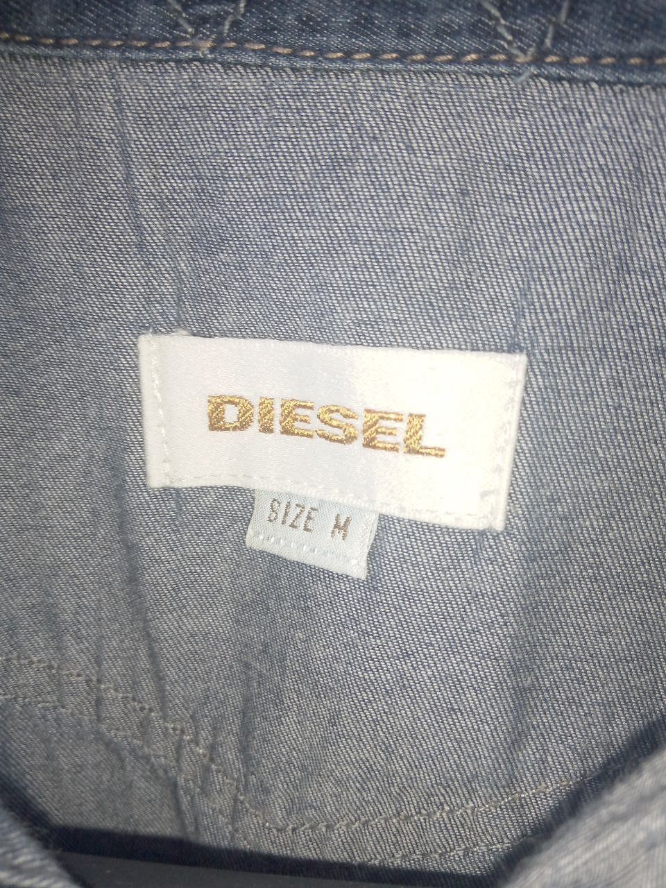 Diesel Diesel Dark Blue Denim Shirt Size US M / EU 48-50 / 2 - 4 Thumbnail