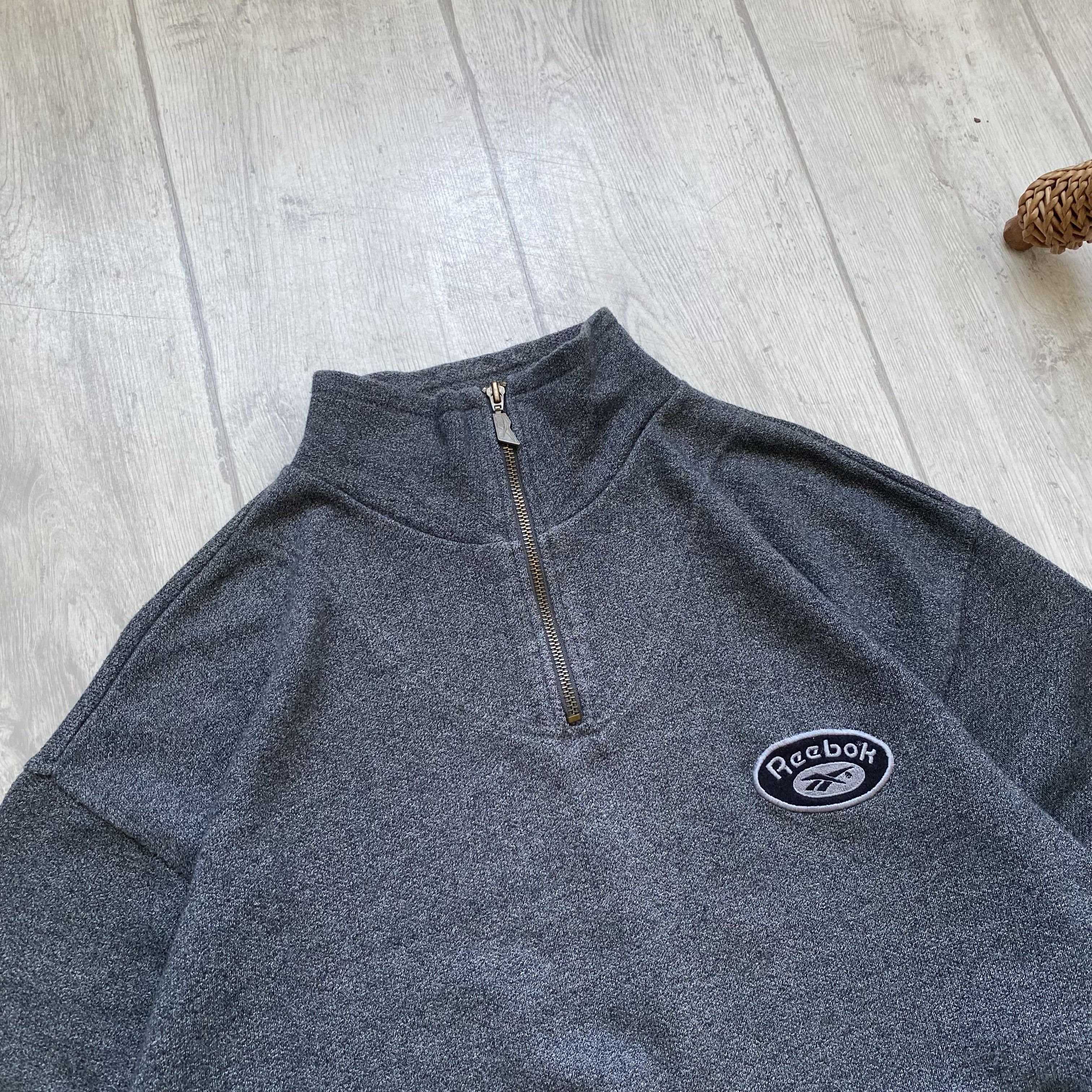 Reebok 🦍Vintage 90s Reebok sweatshirt 1/3 zip pullover Sweater Size US S / EU 44-46 / 1 - 2 Thumbnail