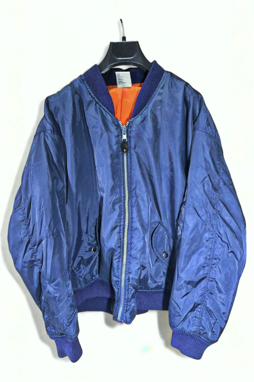 Vintage vintage 90s usa bomber jacket ma-1 flyers oversize Size US XL / EU 56 / 4 - 1 Thumbnail