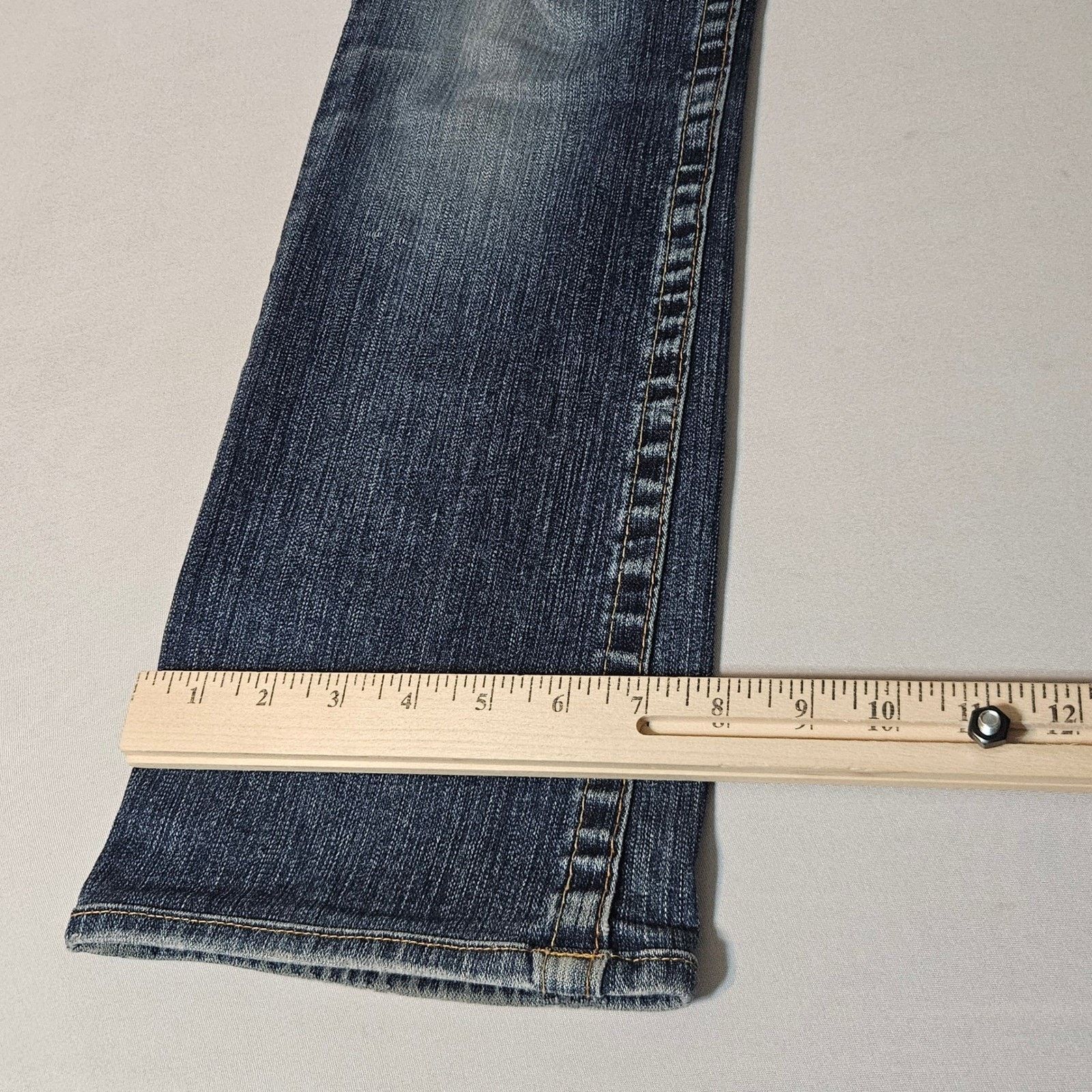 True Religion True Religion Billy Flap Pockets Men Jeans Blue Denim 31x29 Size US 31 - 10 Thumbnail