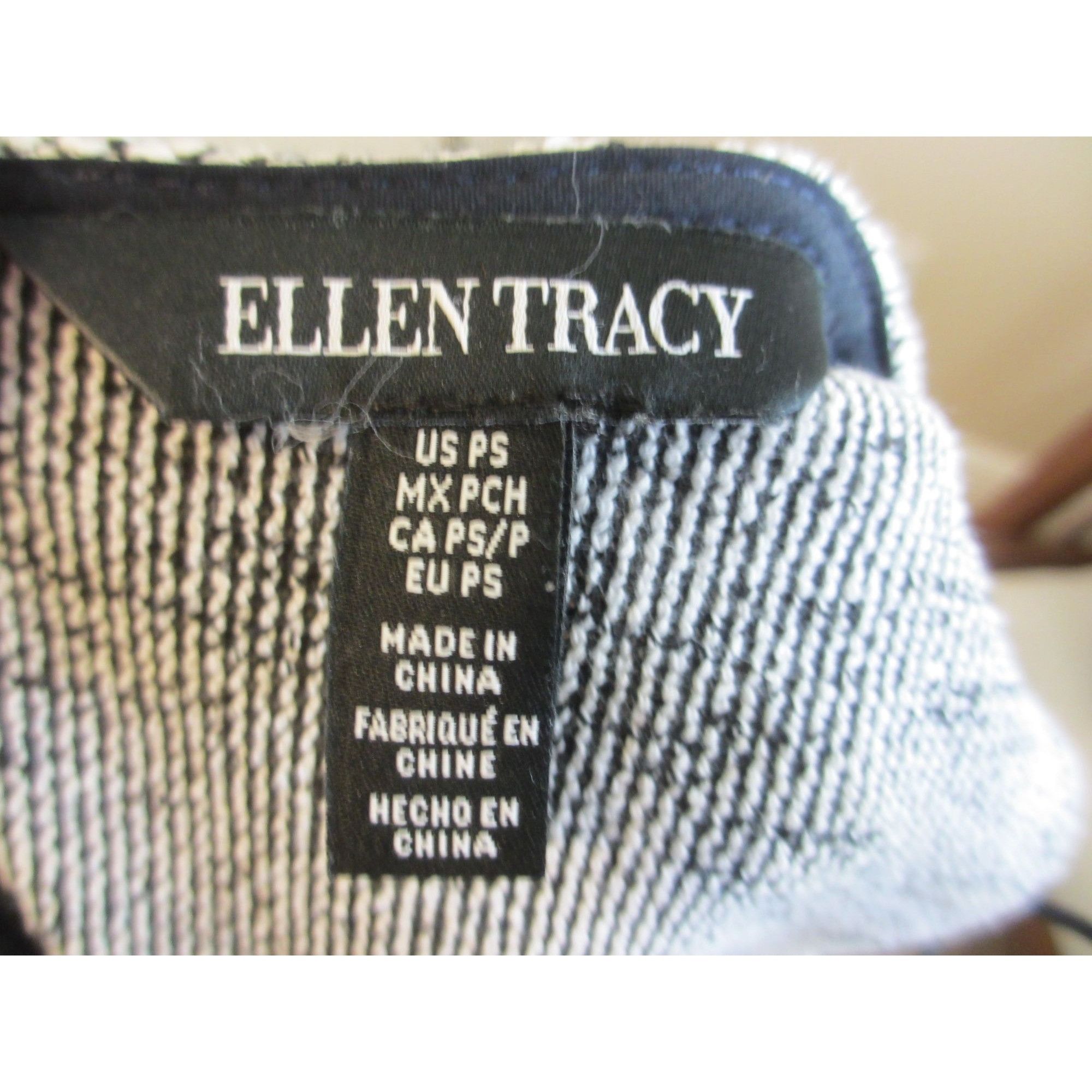 Ellen Tracy ELLEN TRACY GREY TWEED STYLE DRESS SLEEVELESS PETITE SMALL Size S / US 4 / IT 40 - 6 Thumbnail