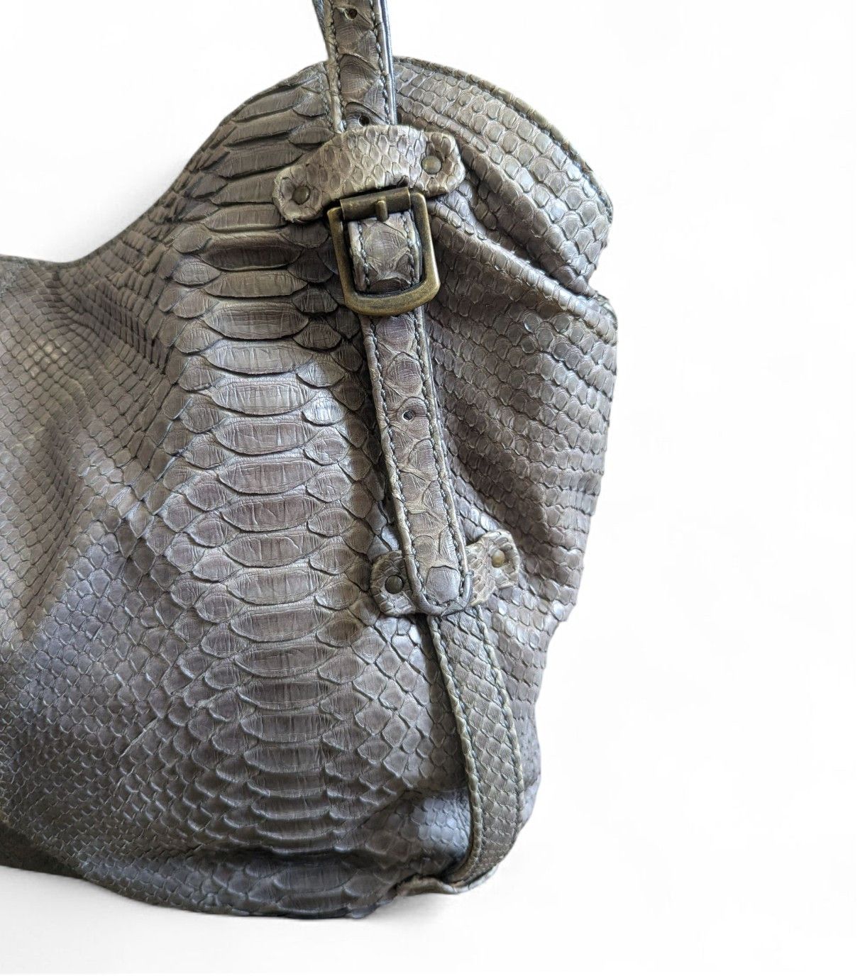 Other REPTILE'S HOUSE Python Leather Handbag Snakeskin Leather Bag Size ONE SIZE - 16 Thumbnail