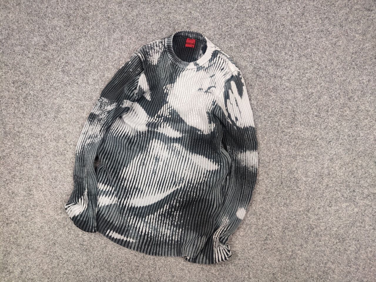 If Six Was Nine Vintage Opium l.g.b. Style Ribbed Sweater with print Y2K Size US M / EU 48-50 / 2 - 3 Thumbnail