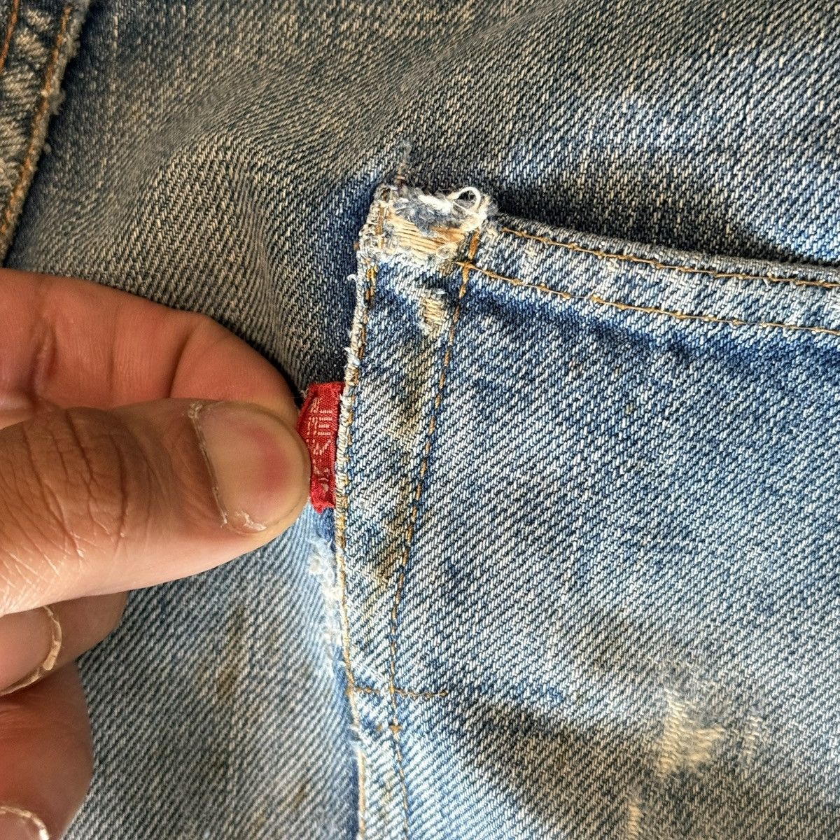 Levi's vintage levis 501 xx big e redline Size US 34 / EU 50 - 10 Thumbnail
