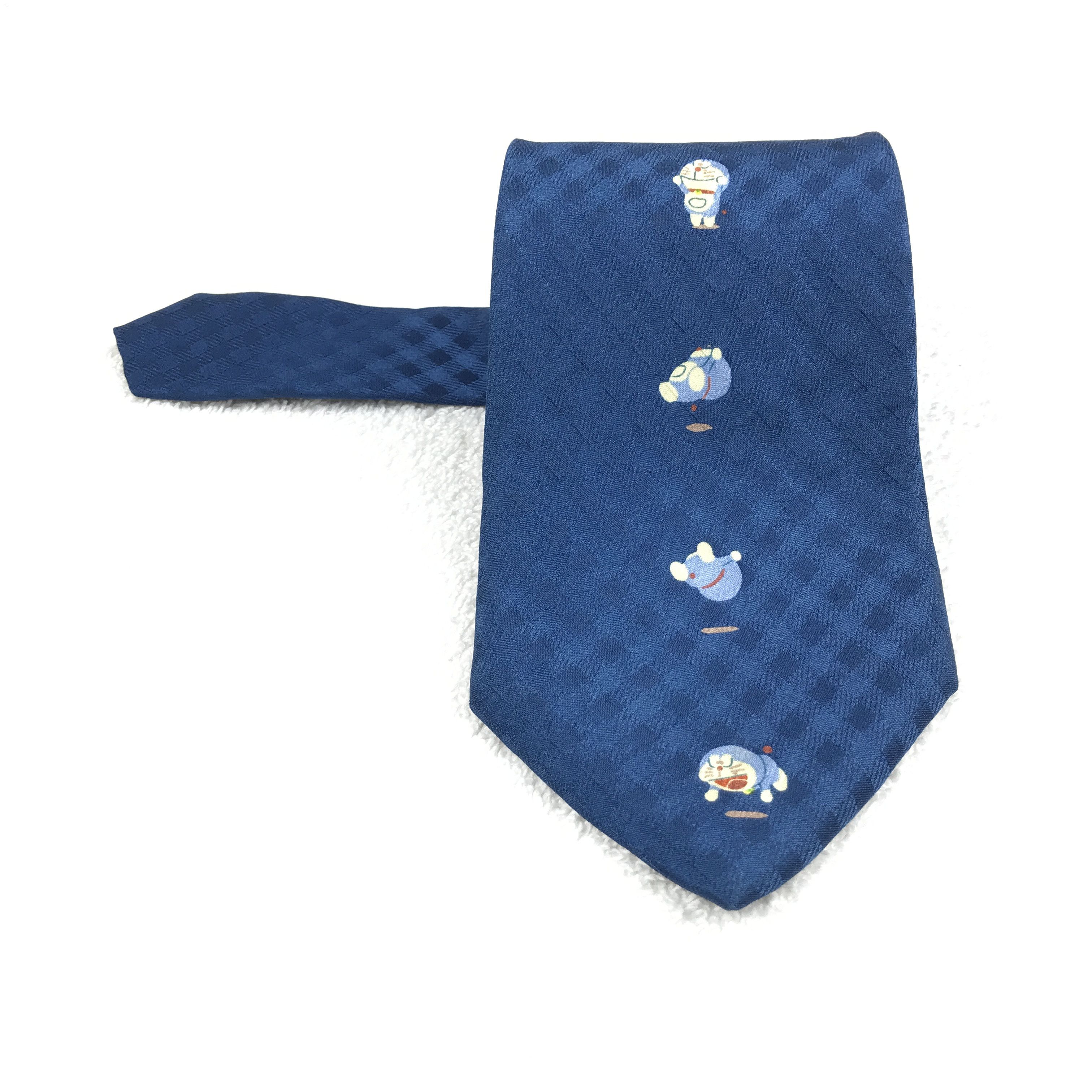 Designer × Vintage Vintage Doraemon Silk Necktie Size ONE SIZE - 1 Thumbnail
