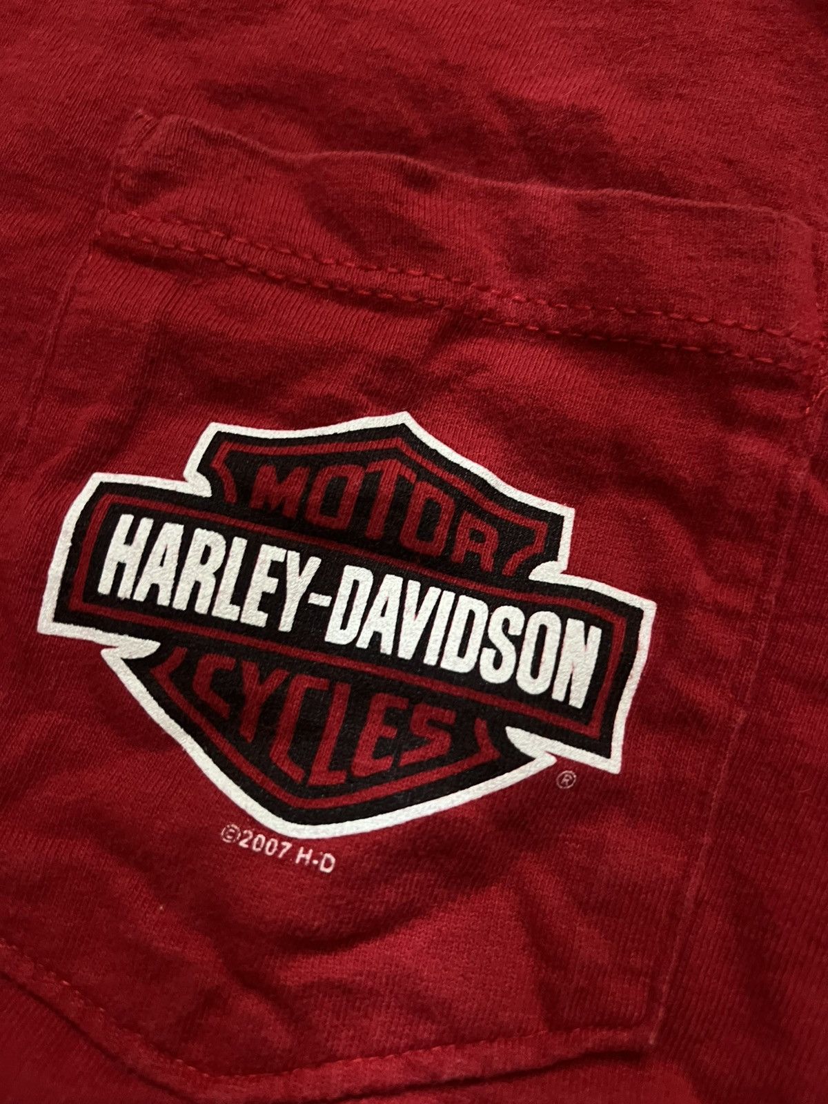 Harley Davidson Rare Vintage Harley Davidson T-Shirt 2006-2007 Red Size L Size US L / EU 52-54 / 3 - 11 Thumbnail