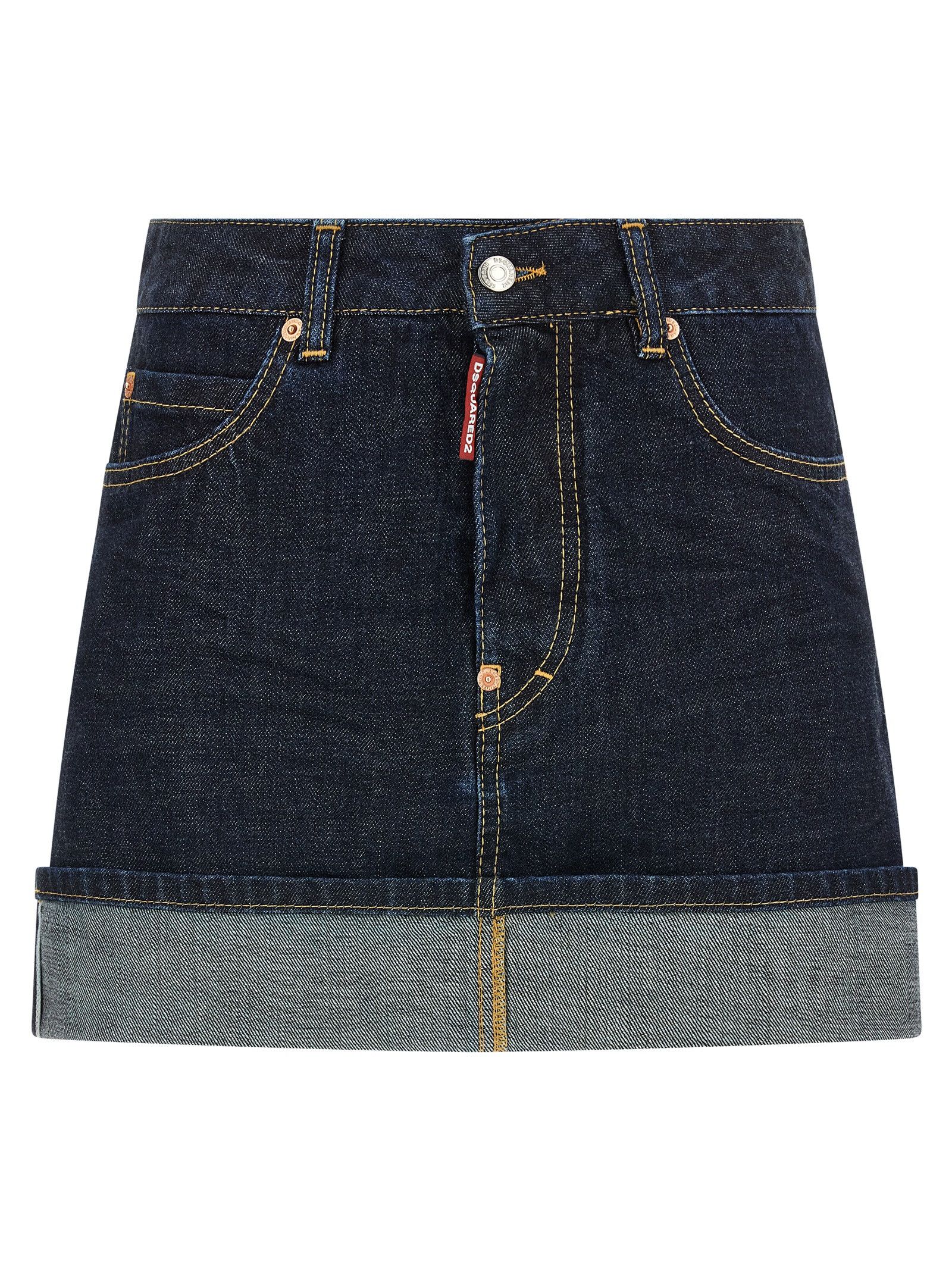 Dsquared2 'Cimosa Authentic Japanese Denim' Skirt Size 26" / US 2 / IT 38 - 1 Thumbnail