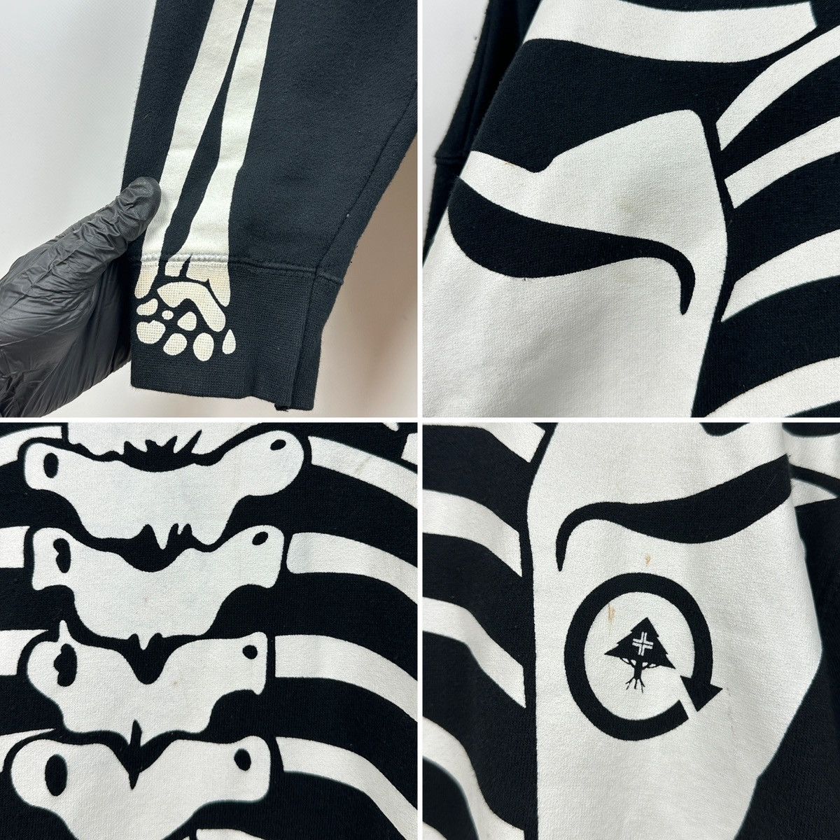 LRG 2006 Vintage LRG Dead Serious Skeleton Hoodie Size US XL / EU 56 / 4 - 25 Thumbnail