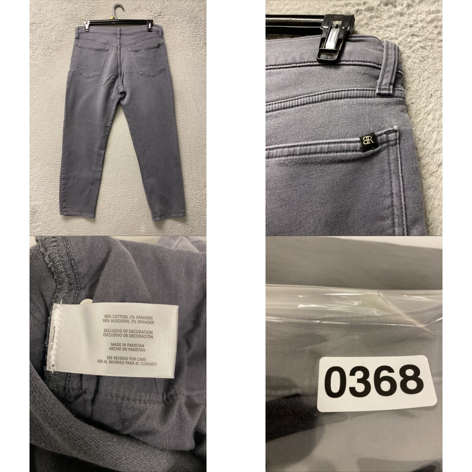 Banana Republic Banana Republic Jeans Mens 34x30 Gray Dark Wash Denim Slim Fit Straight 5-Pocket Zip Cotton Blend Stretch Regular Inseam 30 Size US 34 / EU 50 - 8 Thumbnail