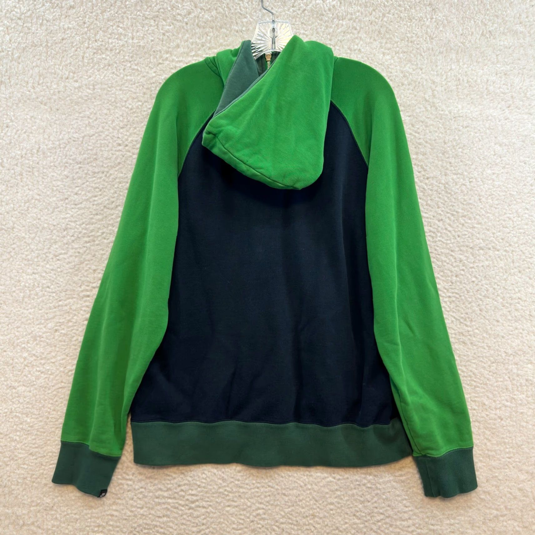 Nike Y2K Vintage Nike Hoodie Sweatshirt Sweater Jacket L Large Green Black Skater Mens Size US L / EU 52-54 / 3 - 2 Thumbnail