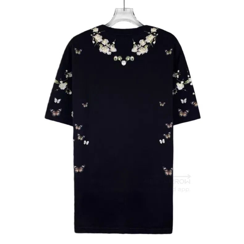Givenchy Givenchy Black Madonna Starry Print Cotton Crew Neck Short Size US XS / EU 42 / 0 - 2 Thumbnail