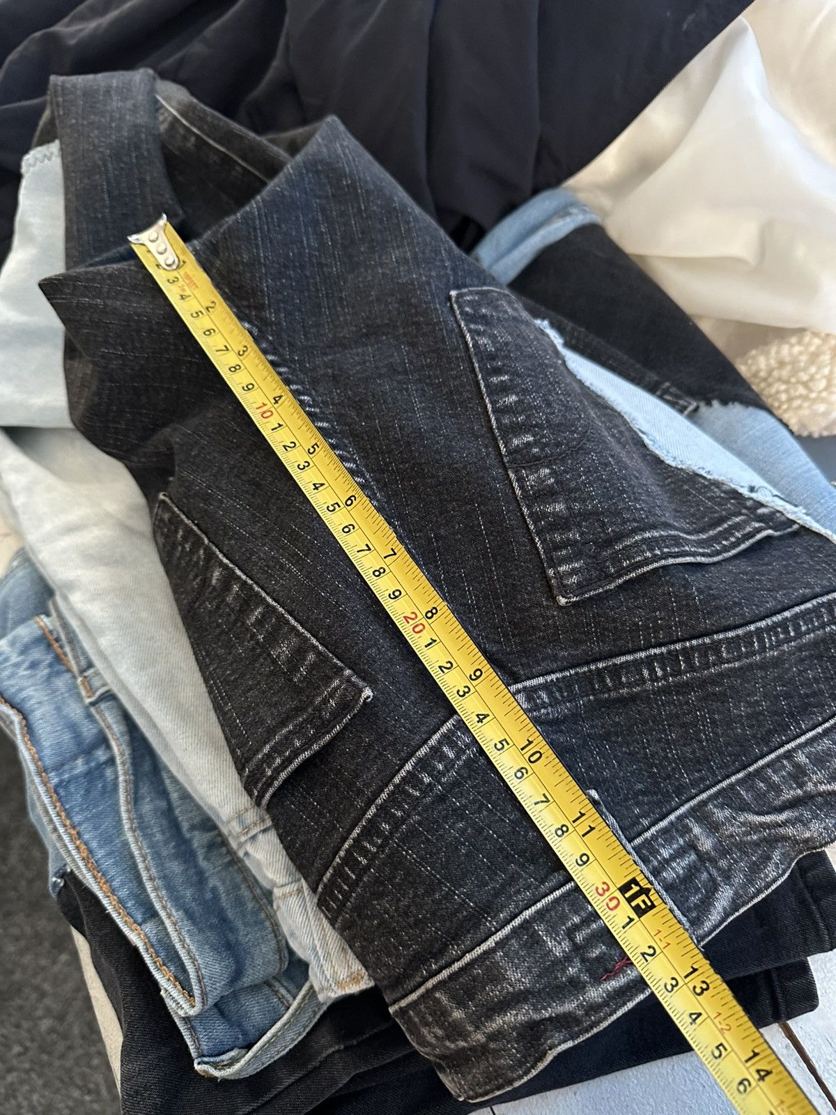 If Six Was Nine 🚨GRAIL CUSTOM DENIM JEANS 2in1 ULTRA BAGGY Y2K JAPANESE STYL Size US 30 / EU 46 - 23 Thumbnail