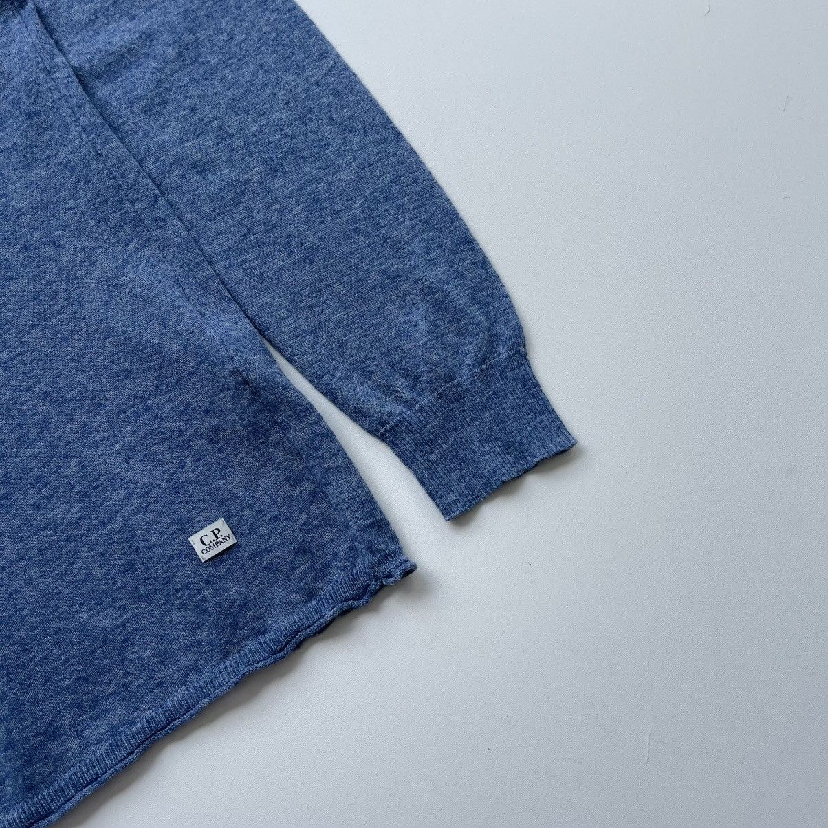 C.P. Company C.P. Company Linen/Polyester Knit Jumper Sweater Blue Size US M / EU 48-50 / 2 - 4 Thumbnail