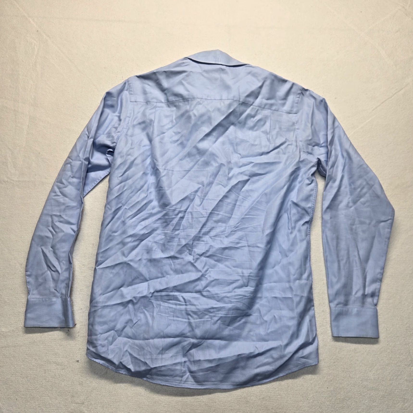 Banana Republic VINTAGE Banana Republic Men's Dress Shirt Slim Fit Button-Up Blue 15.5 Neck Business Casual Office Mens Size 40R - 7 Thumbnail