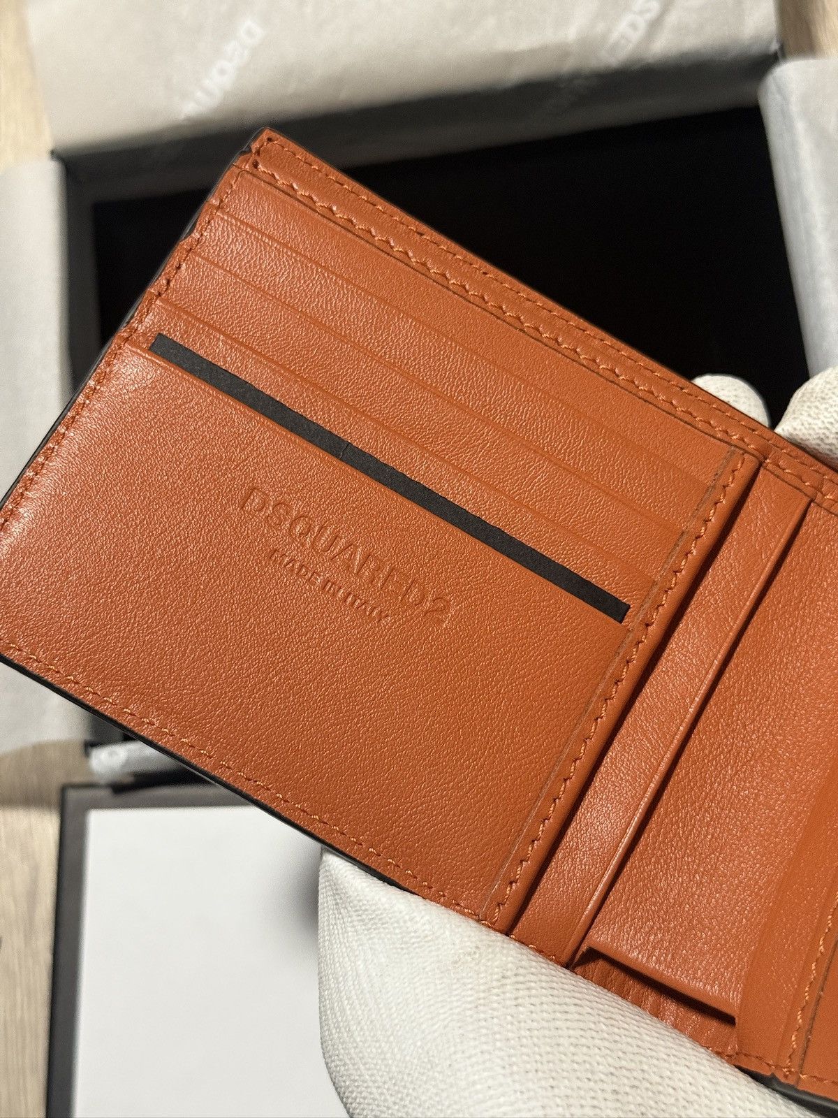 Dsquared2 Dsquared2 Saffiano Leather Bifold Wallet Size ONE SIZE - 5 Thumbnail