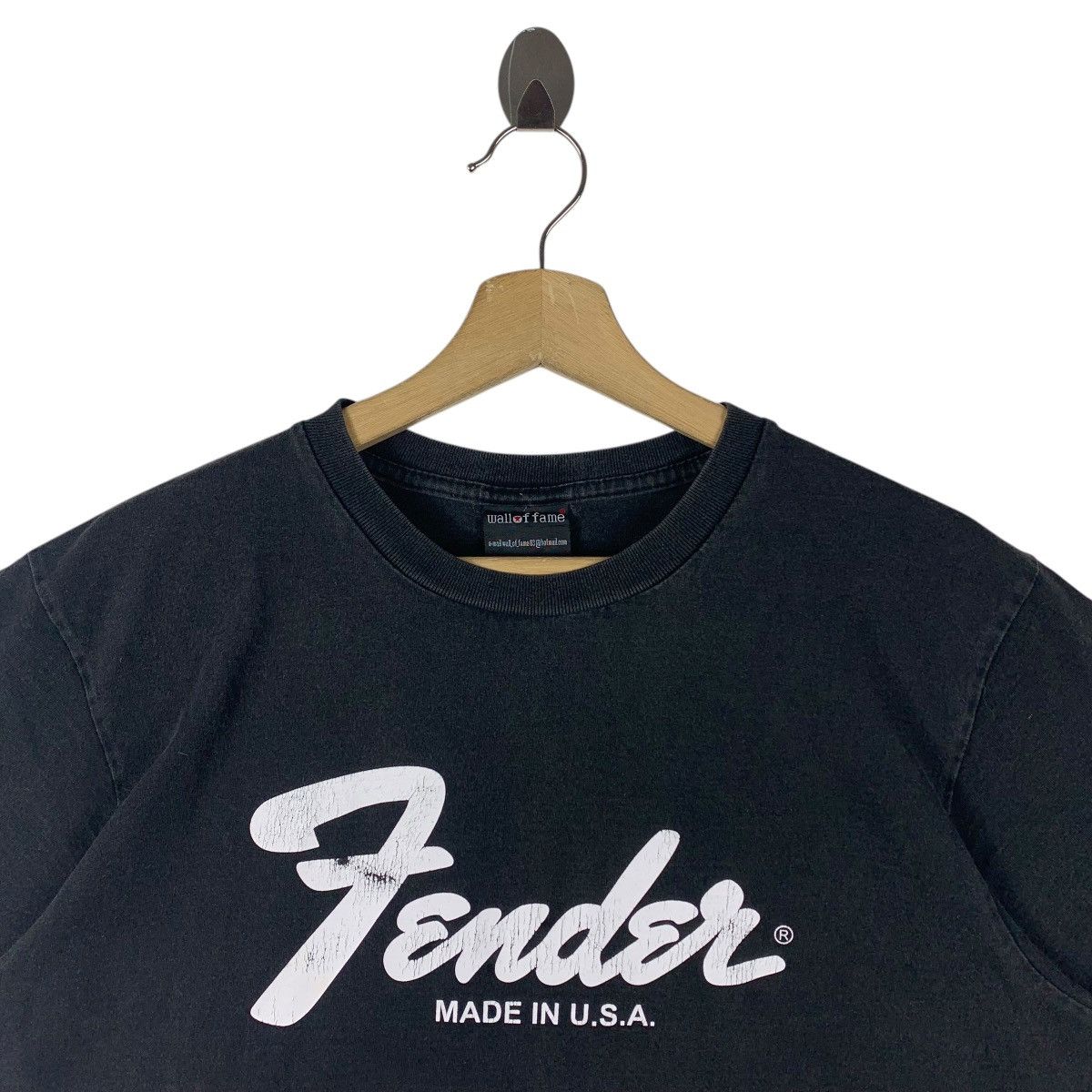 Fender × Vintage Vintage FENDER guitar brand OG logo printed tee Size US M / EU 48-50 / 2 - 2 Thumbnail