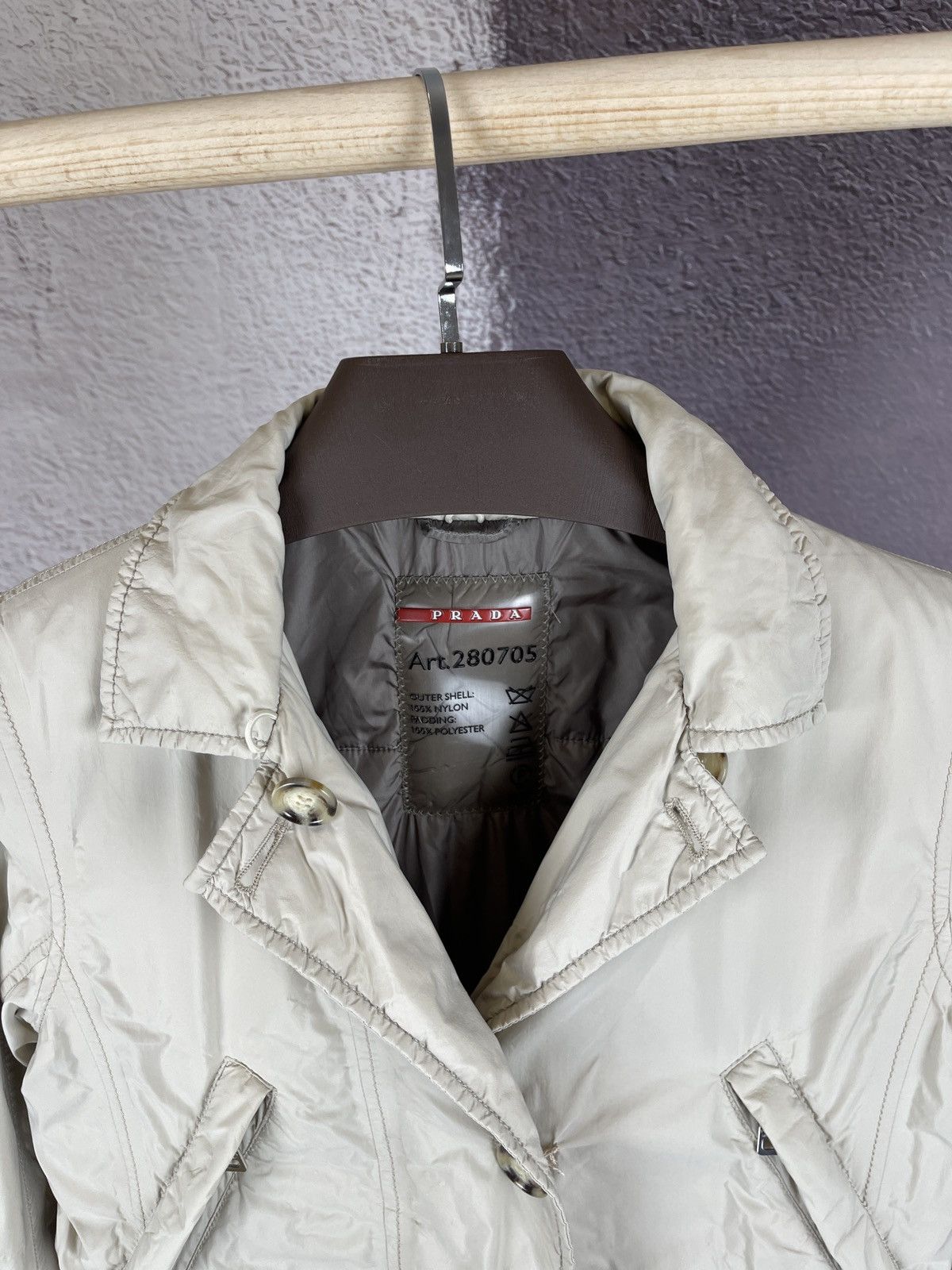 Prada × Vintage Prada red tab vintage nylon gore-tex coat jacket art. 280705 Size S / US 4 / IT 40 - 9 Thumbnail