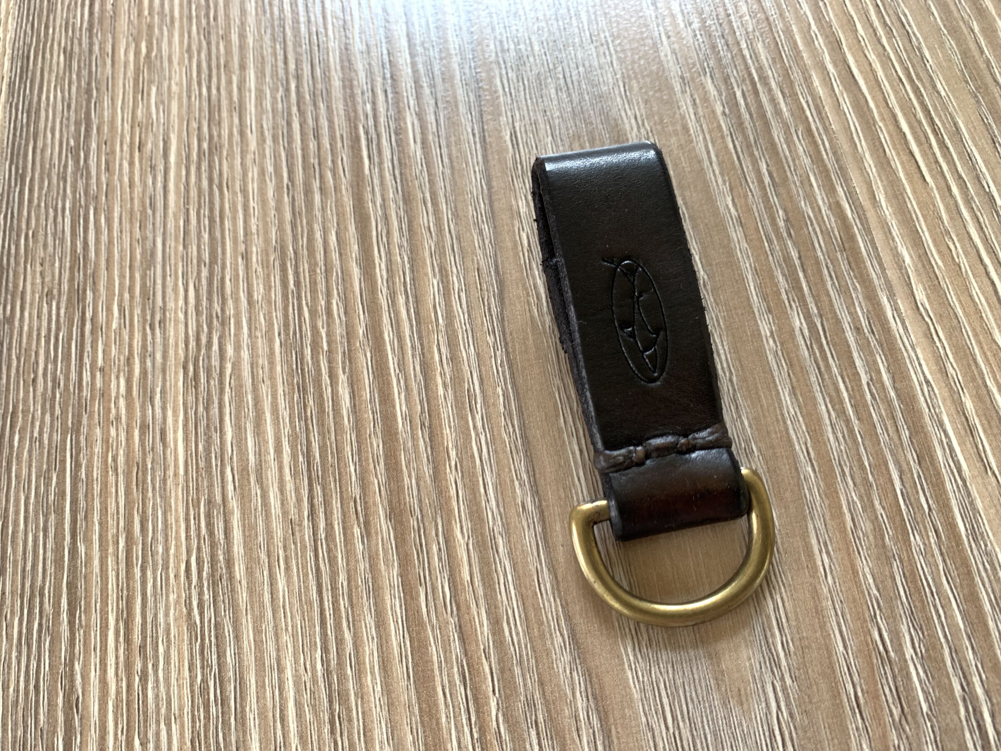 Handmade Leather Keychain With Embossing Size ONE SIZE - 8 Thumbnail