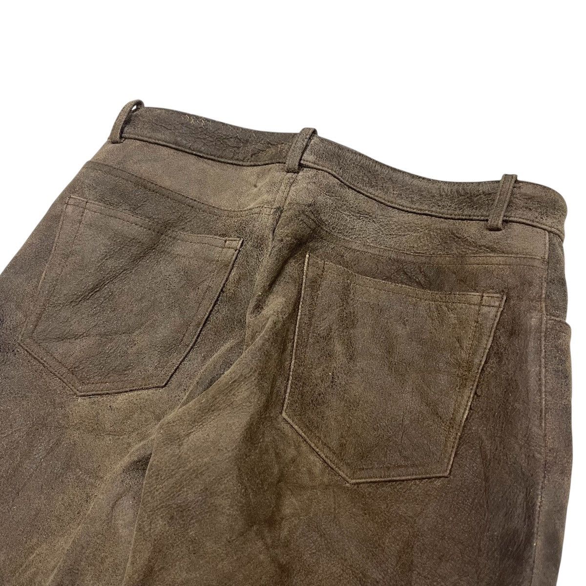 Yohji Yamamoto Vintage Yohji Yamamoto Sheepskin Leather Pants Size US 29 - 11 Thumbnail