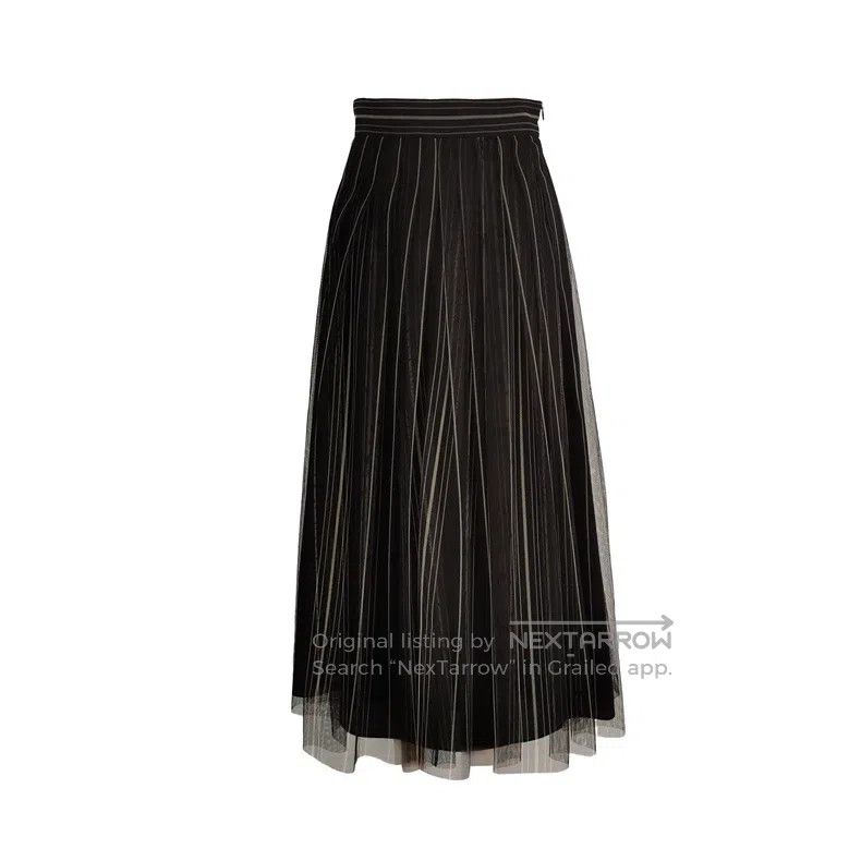 Brunello Cucinelli Brunello Cucinelli Contrast stripe skirt Size 25" / US 0 / IT 36 - 1 Thumbnail