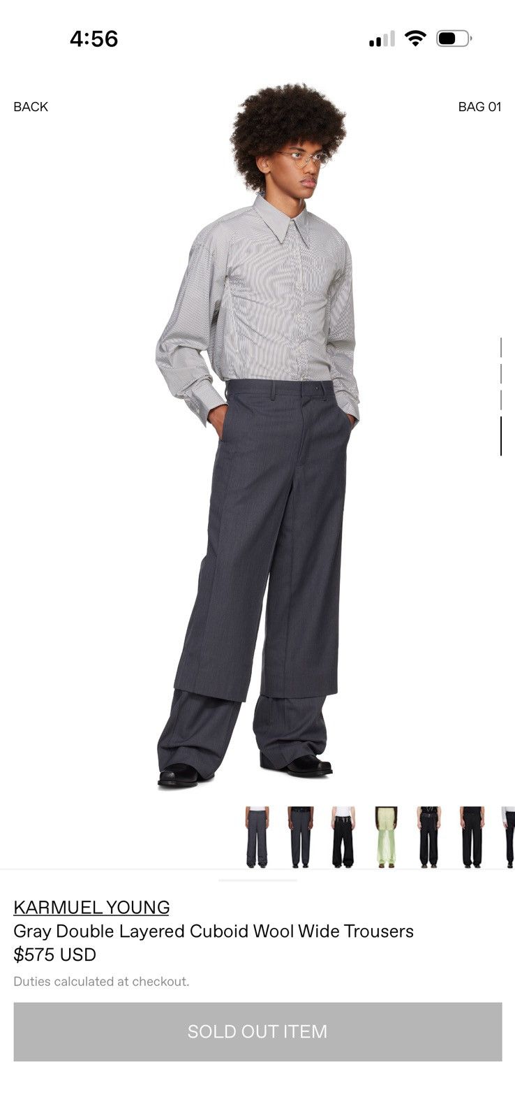 Comme des Garcons Karmuel Young Double Layered Trousers Size US 30 / EU 46 - 7 Thumbnail