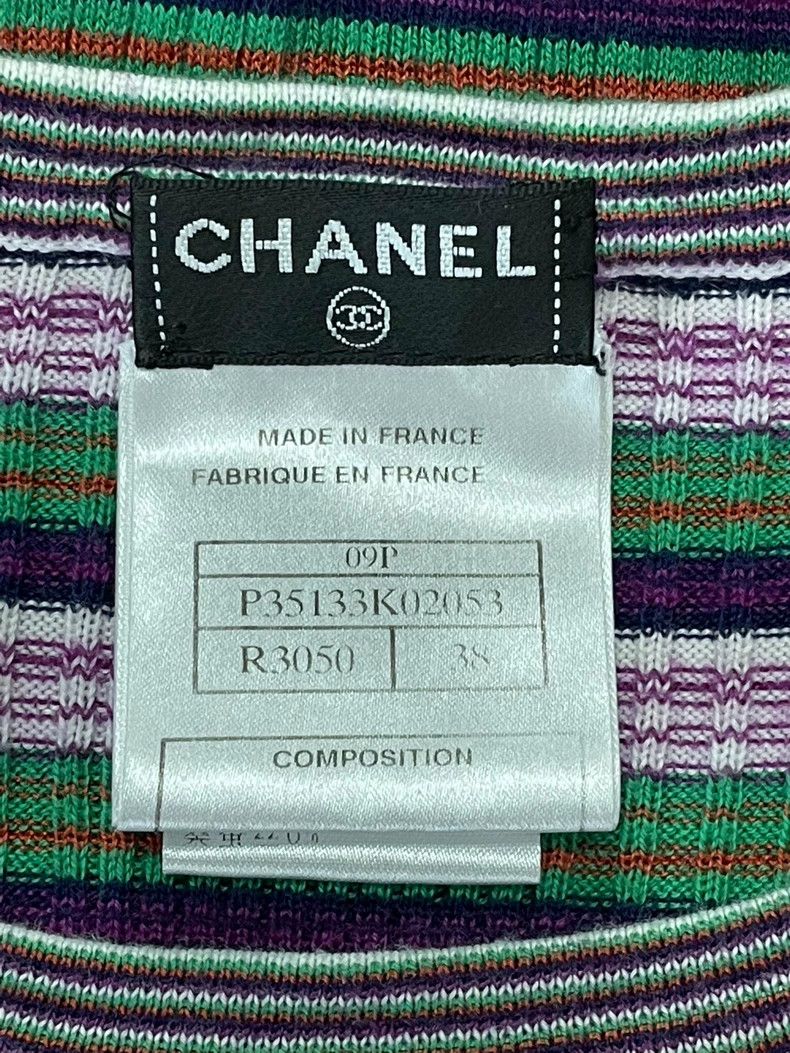 Chanel chanel Colourful striped knitted dress Size XS / US 0-2 / IT 36-38 - 4 Thumbnail