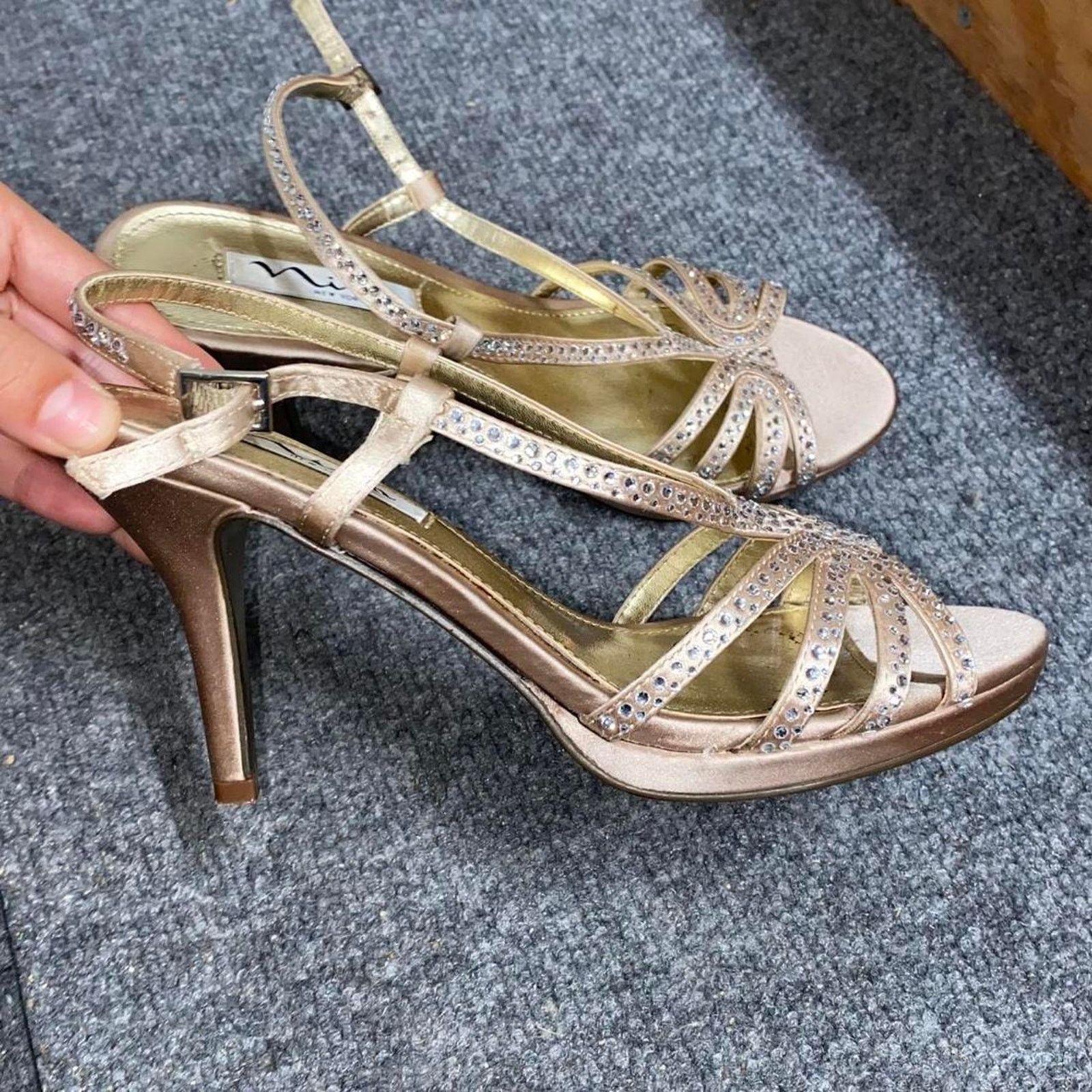 Other Gold strappy high heels Size US 6 / IT 36 - 3 Thumbnail