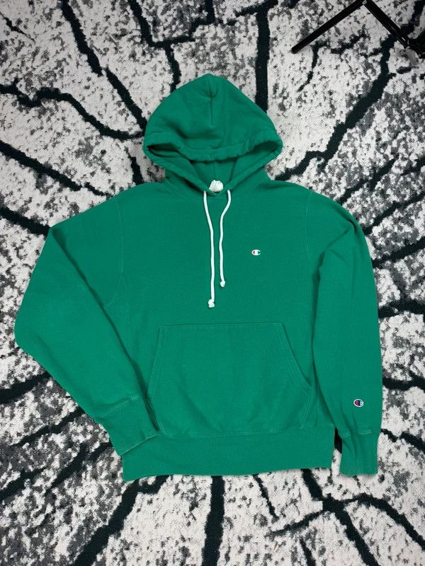 Champion Champion Reverse Weave Green S Logo Hoodie Size US S / EU 44-46 / 1 - 1 Thumbnail