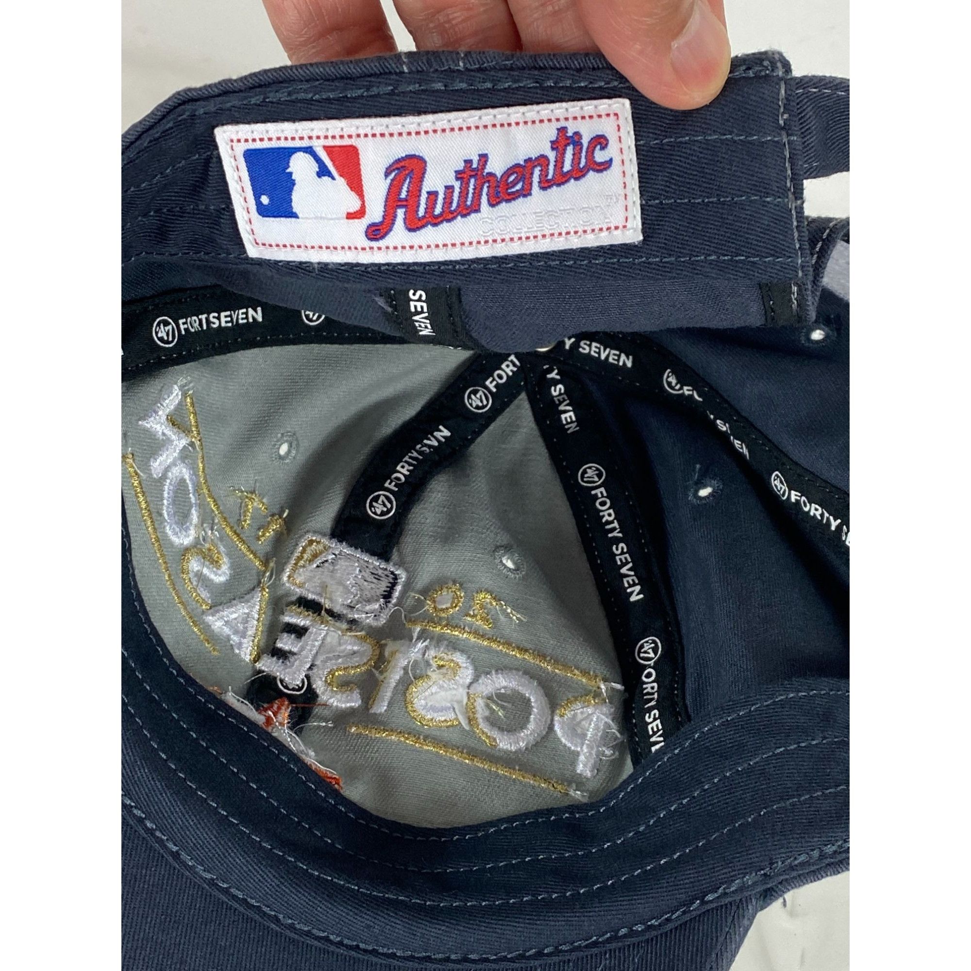 47 Brand '47 Clean Up MLB Post Season 2017 Houston Astros Adjustable Size ONE SIZE - 6 Thumbnail