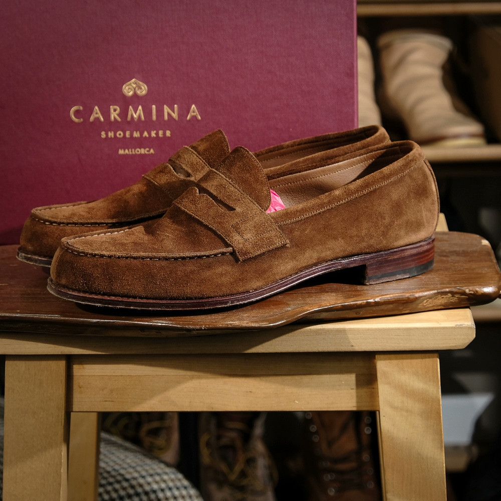 Carmina CARMINA Penny Loafer Snuff Suede UK10 Size US 12 / EU 45 - 1 Thumbnail