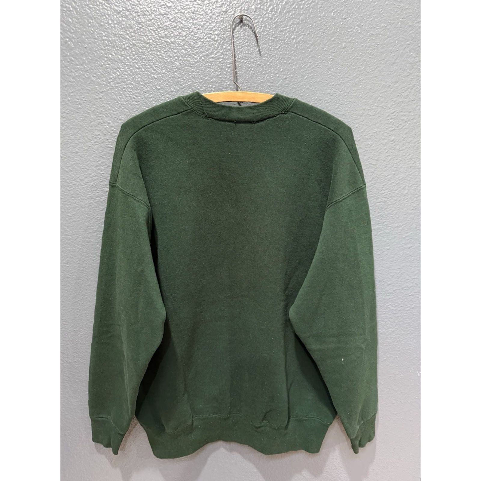 Vintage VINTAGE Flecks Beer Sweatshirt Green 90s Mens M Cotton Pullover Sweatshirt Mid USA Size US M / EU 48-50 / 2 - 7 Thumbnail
